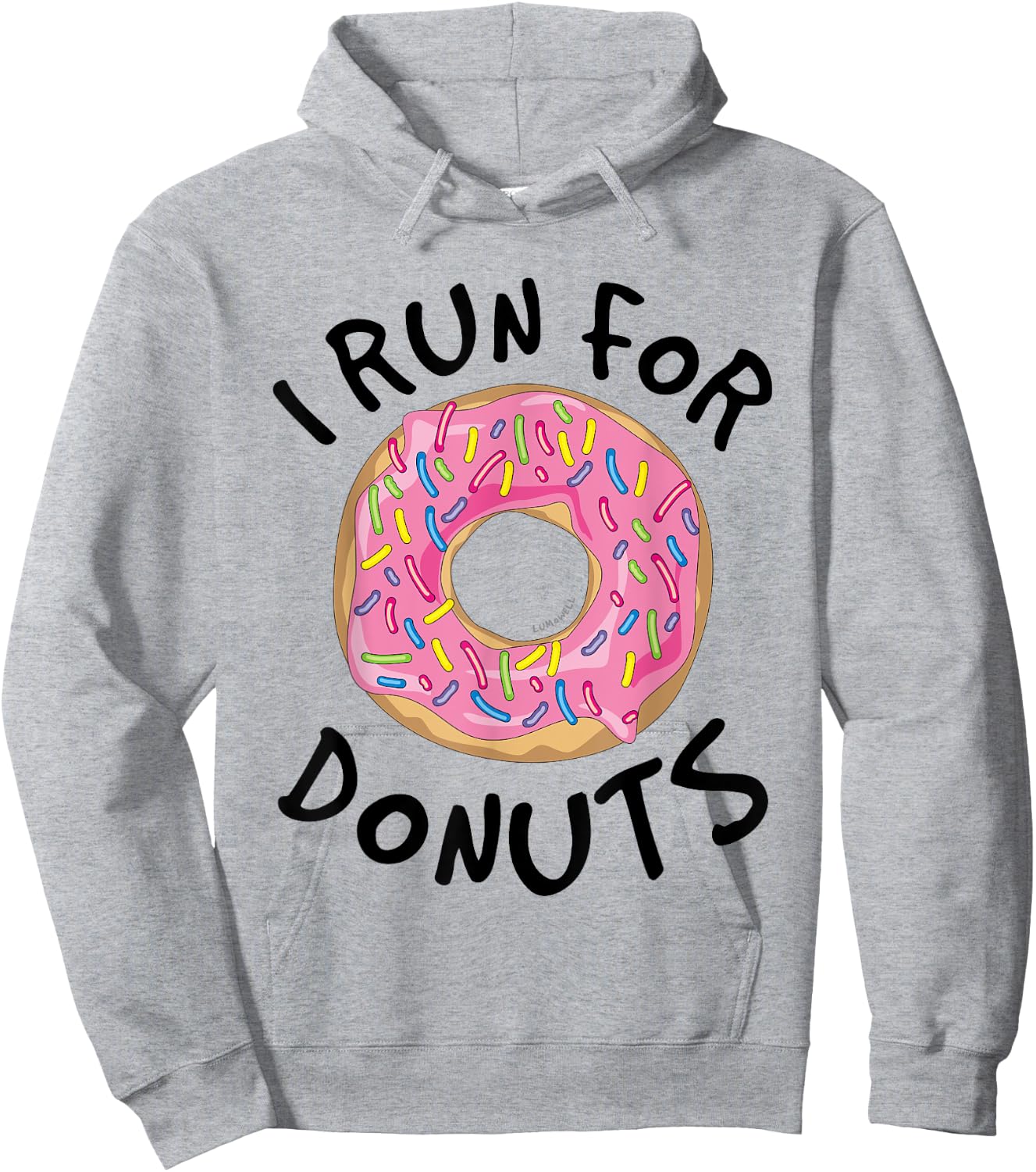 I Run For Donuts - Funny Donut Shirts - Running T Shirt Hoodie - Hoodie | Ash