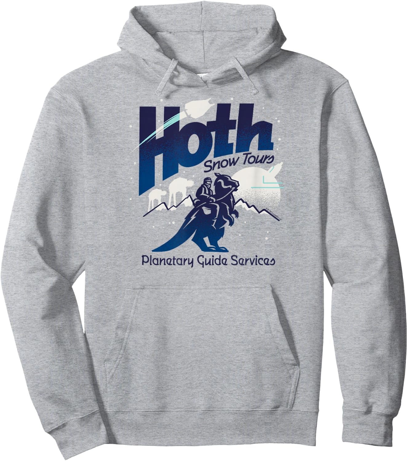 Star Wars - Hoth Snow Tours Planetary Guide Services Hoodie - Hoodie | Ash
