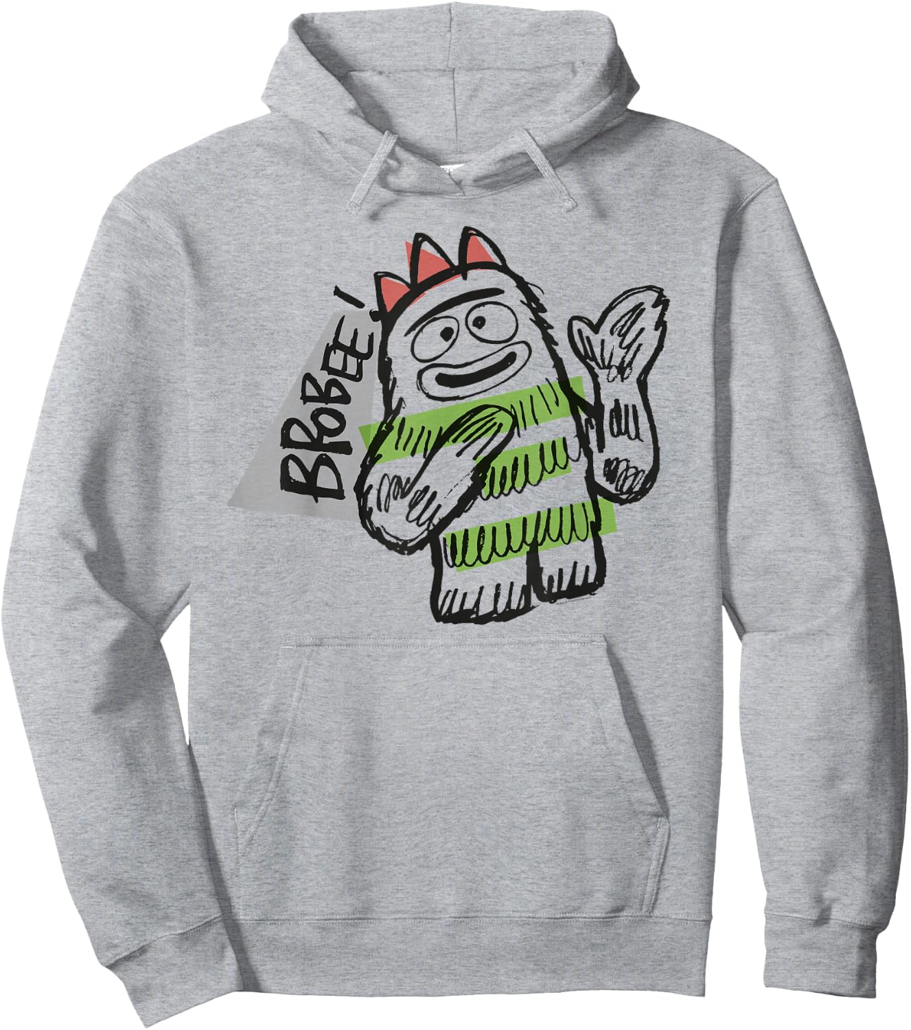 Yo Gabba Gabba - Sketch Brobee Hoodie - Hoodie | Ash
