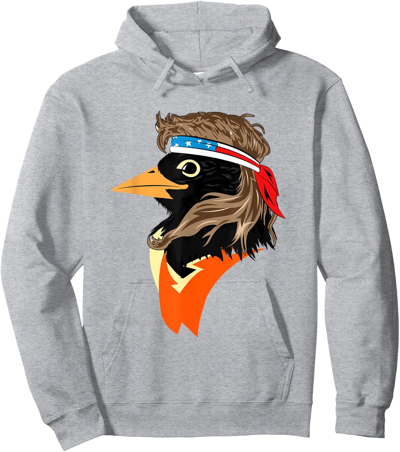 Oriole Bird American Hero Funny Trendy Hoodie - Hoodie | Ash