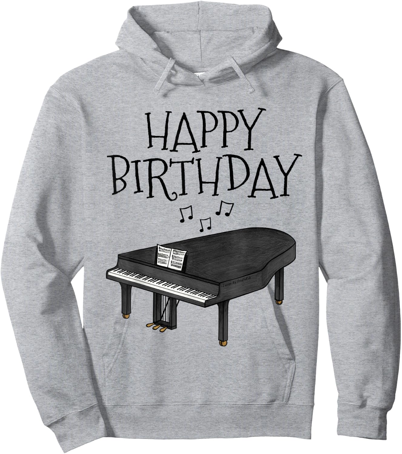 Grand Piano Birthday, Pianist Music Teacher Musician Hoodie - Hoodie | Ash