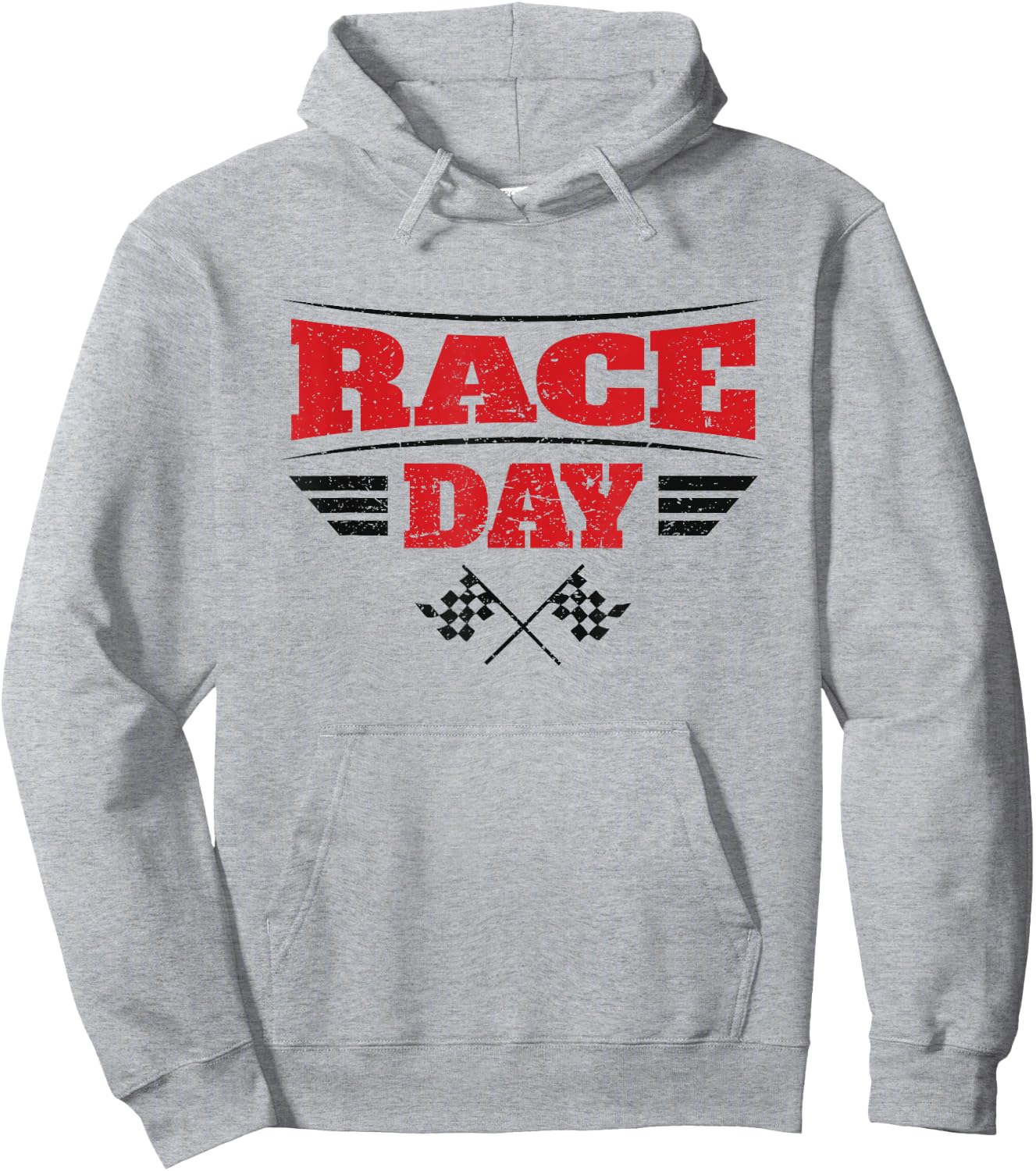 Race Day Car Racing Checkered Flag Small Hoodie - Hoodie | Ash