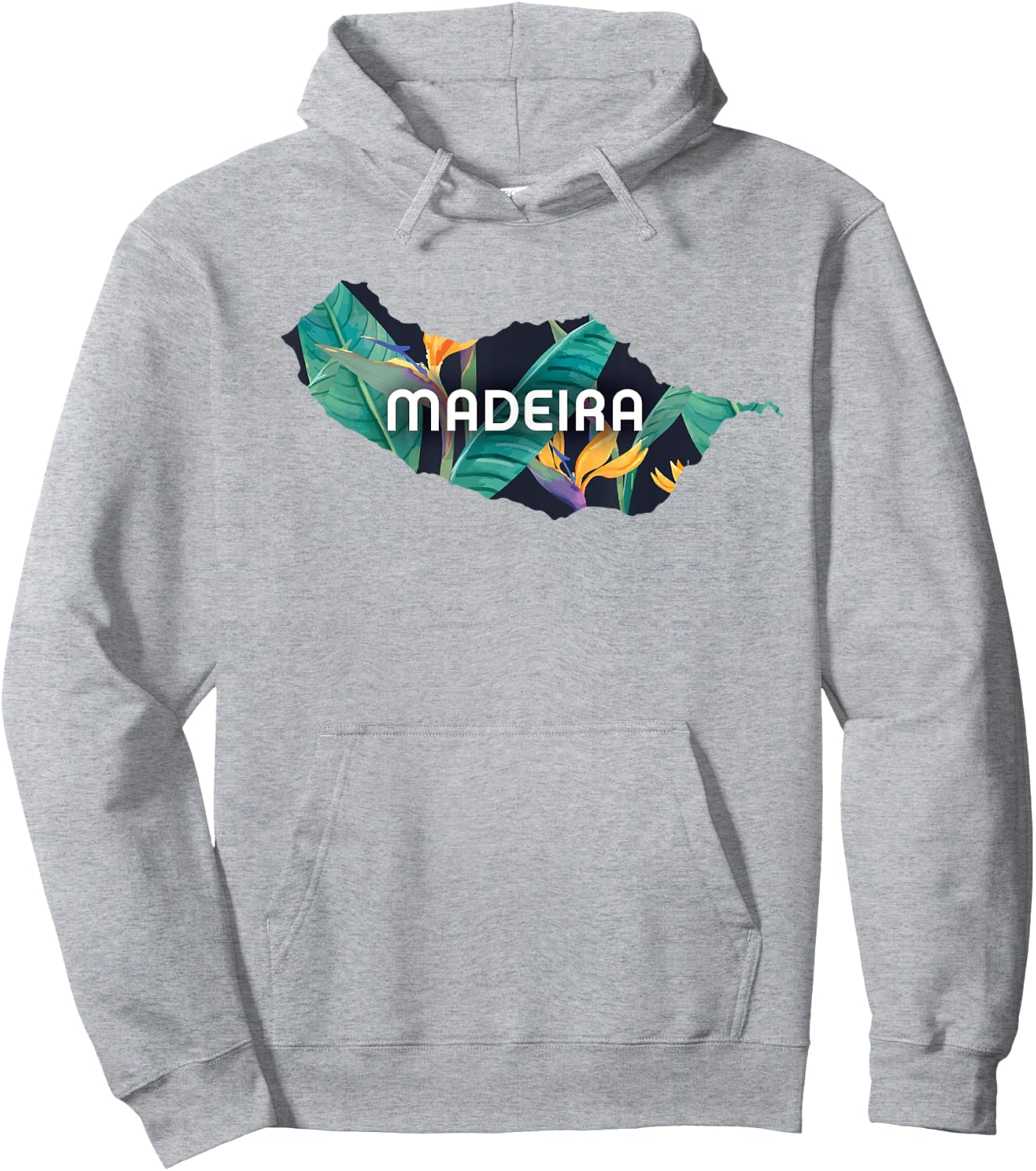 Madeira Portugal Island Tropical Flower Traveler Gift Hoodie - Hoodie | Ash