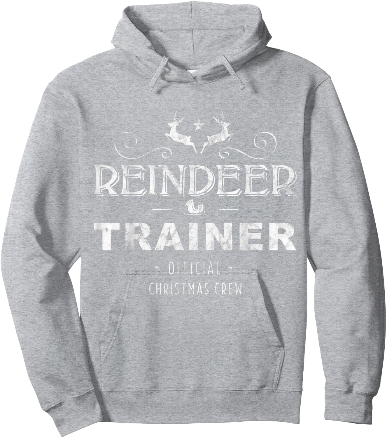 Reindeer Trainer Christmas Crew - Red Hoodie - Hoodie | Ash