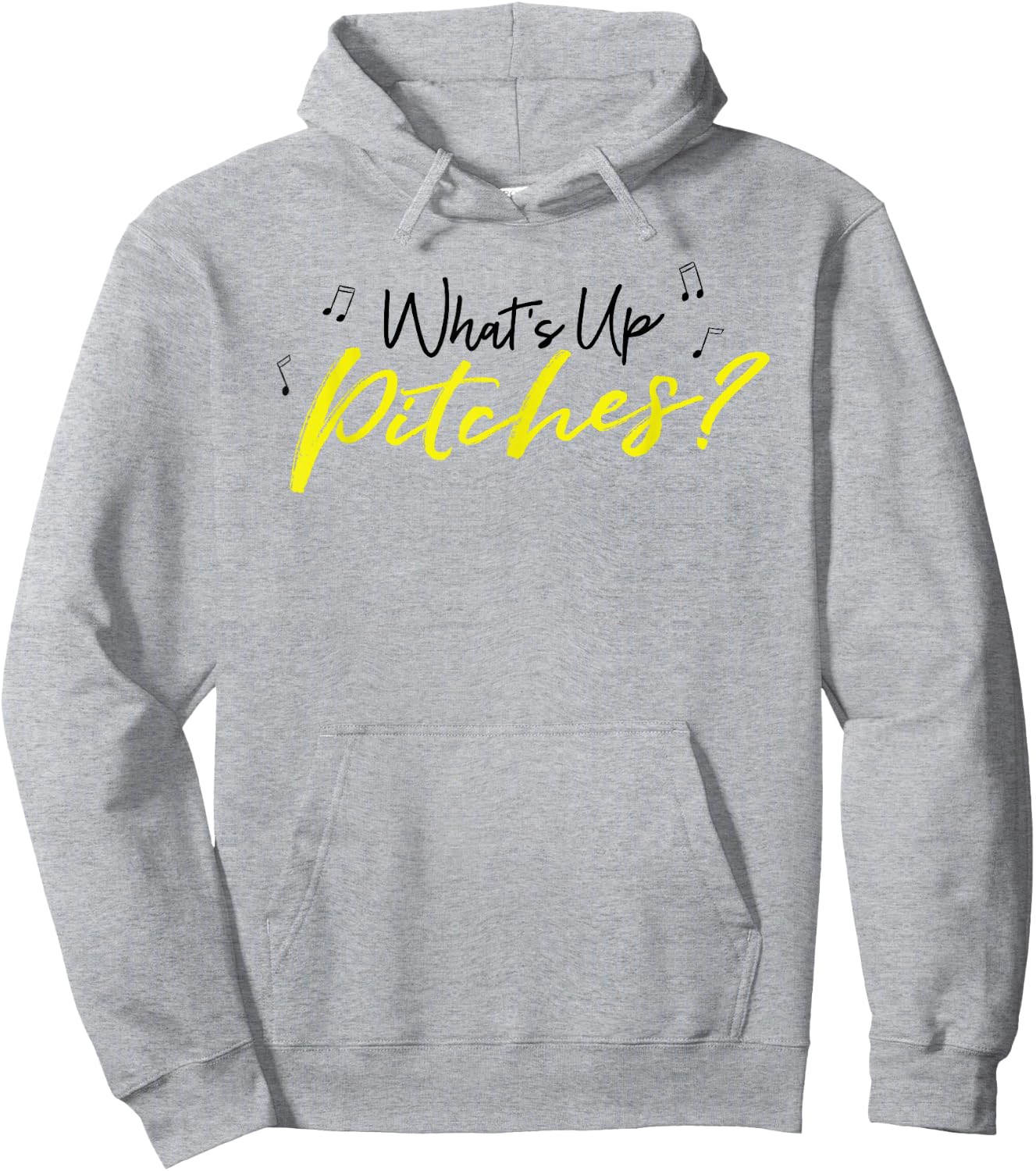 Pitch Perfect "What's Up Pitches?" Black & Yellow Hoodie - Hoodie | Ash