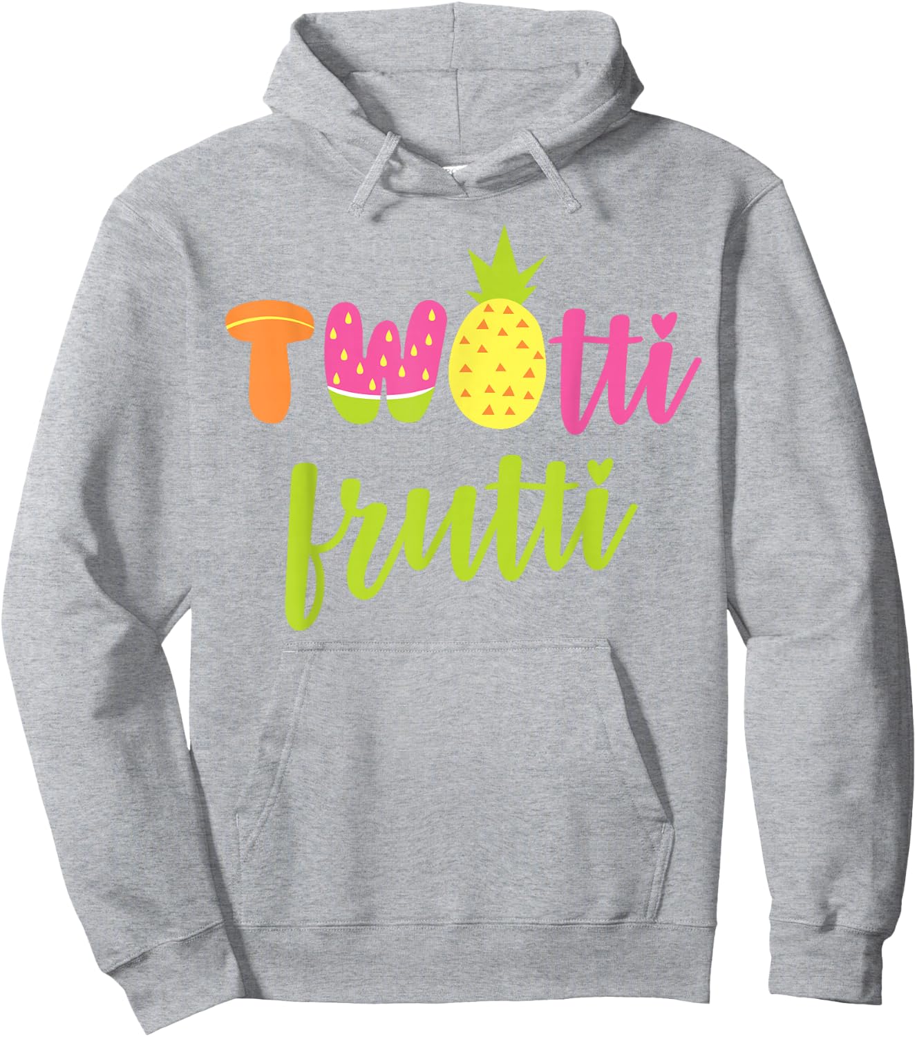 Twotti Fruitti 2nd Birthday Toddler Two Year Old Gift Hoodie - Hoodie | Ash