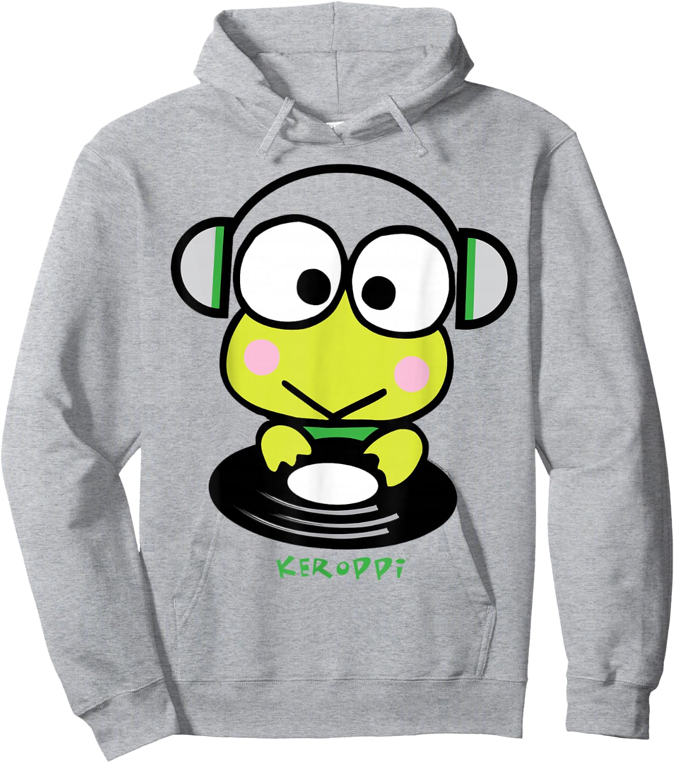 Keroppi DJ Record Spin Shirt Hoodie - Hoodie | Ash