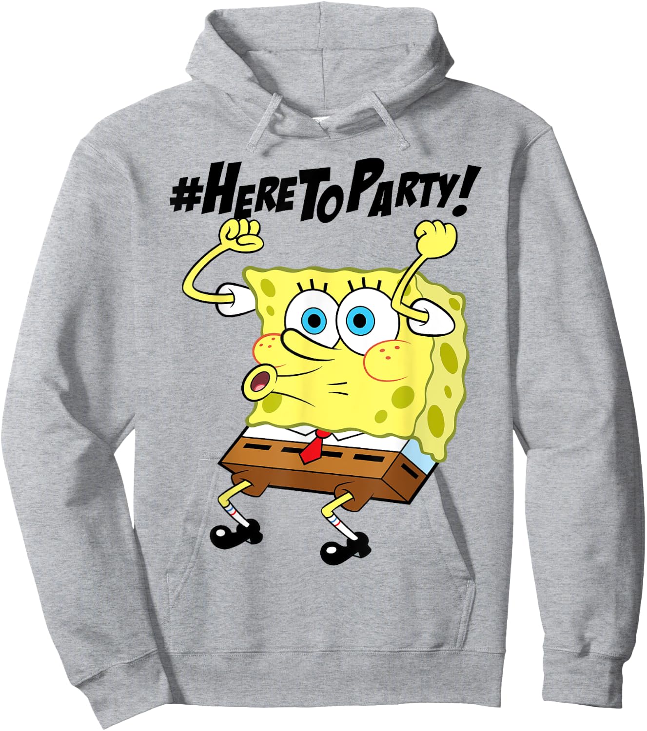 Spongebob SquarePants Here To Party Hoodie - Hoodie | Ash