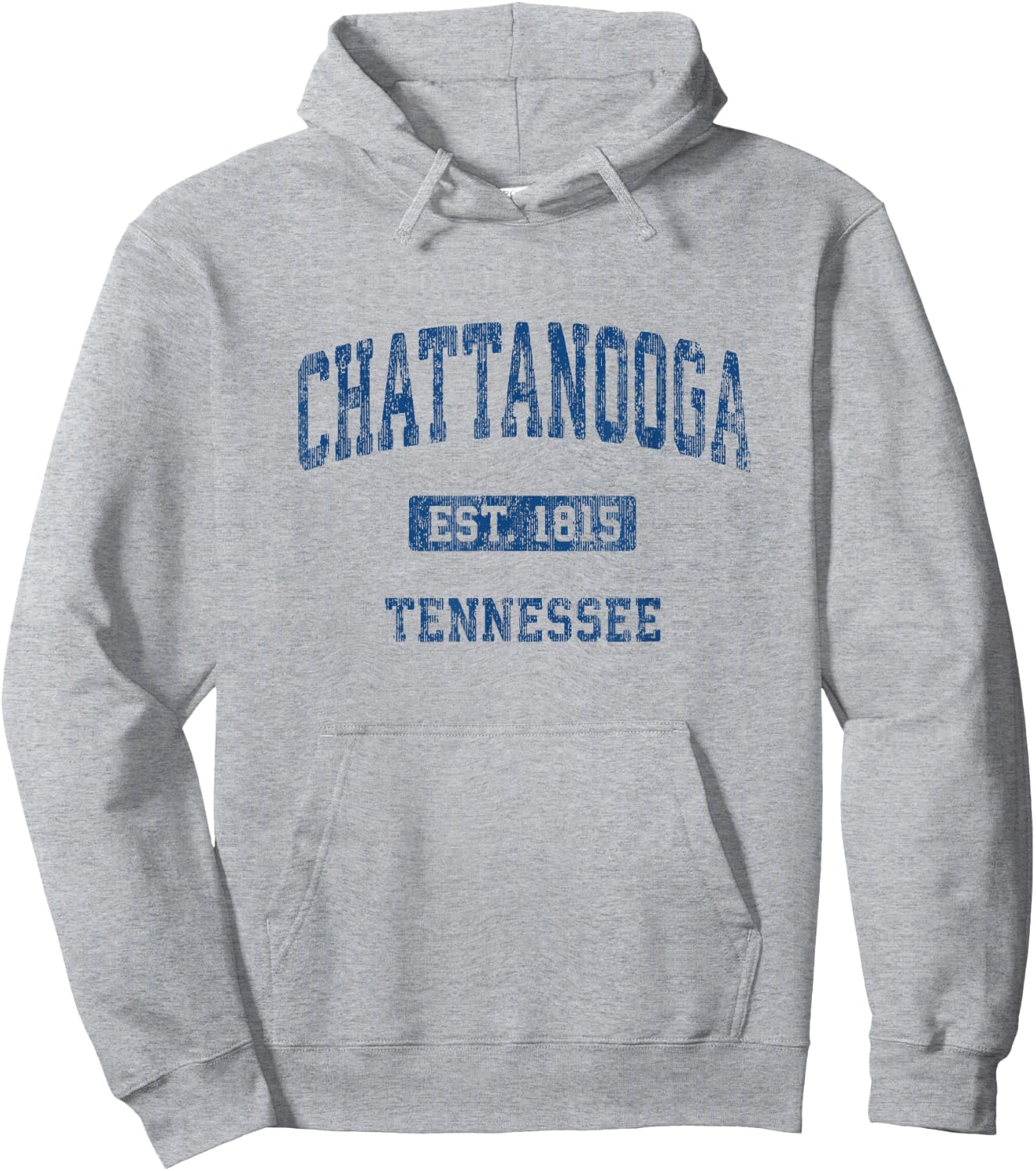 Chattanooga Tennessee TN Vintage Athletic Sports Design Hoodie - Hoodie | Ash