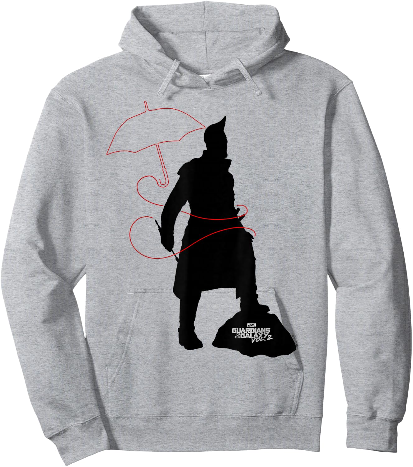 Marvel Guardians Vol 2 Yondu Red Yaka Arrow Umbrella Hoodie - Hoodie | Ash
