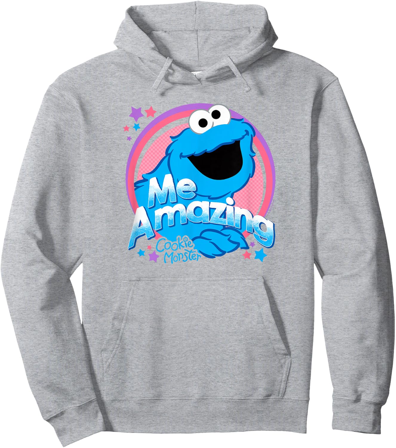 Sesame Street Cookie Monster Me Amazing Hoodie - Hoodie | Ash