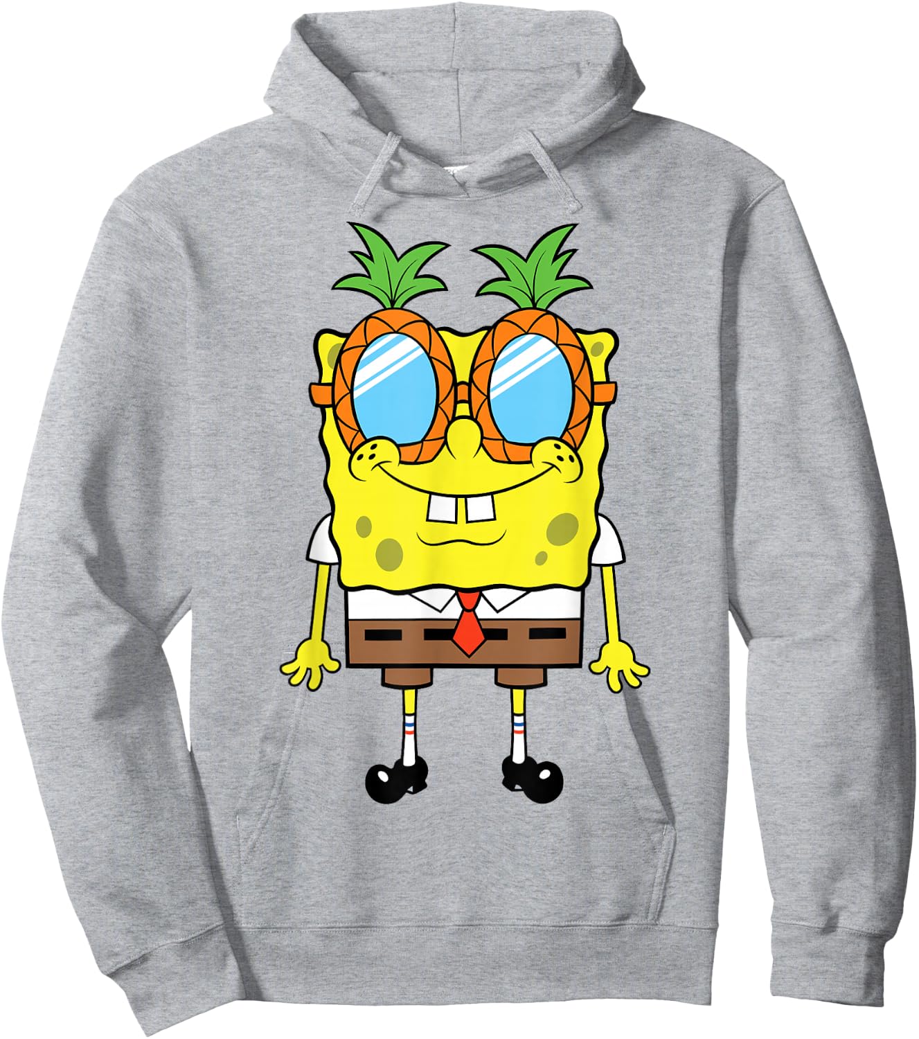 Nickelodeon Spongebob Squarepants Pineapple Glasses Hoodie - Hoodie | Ash