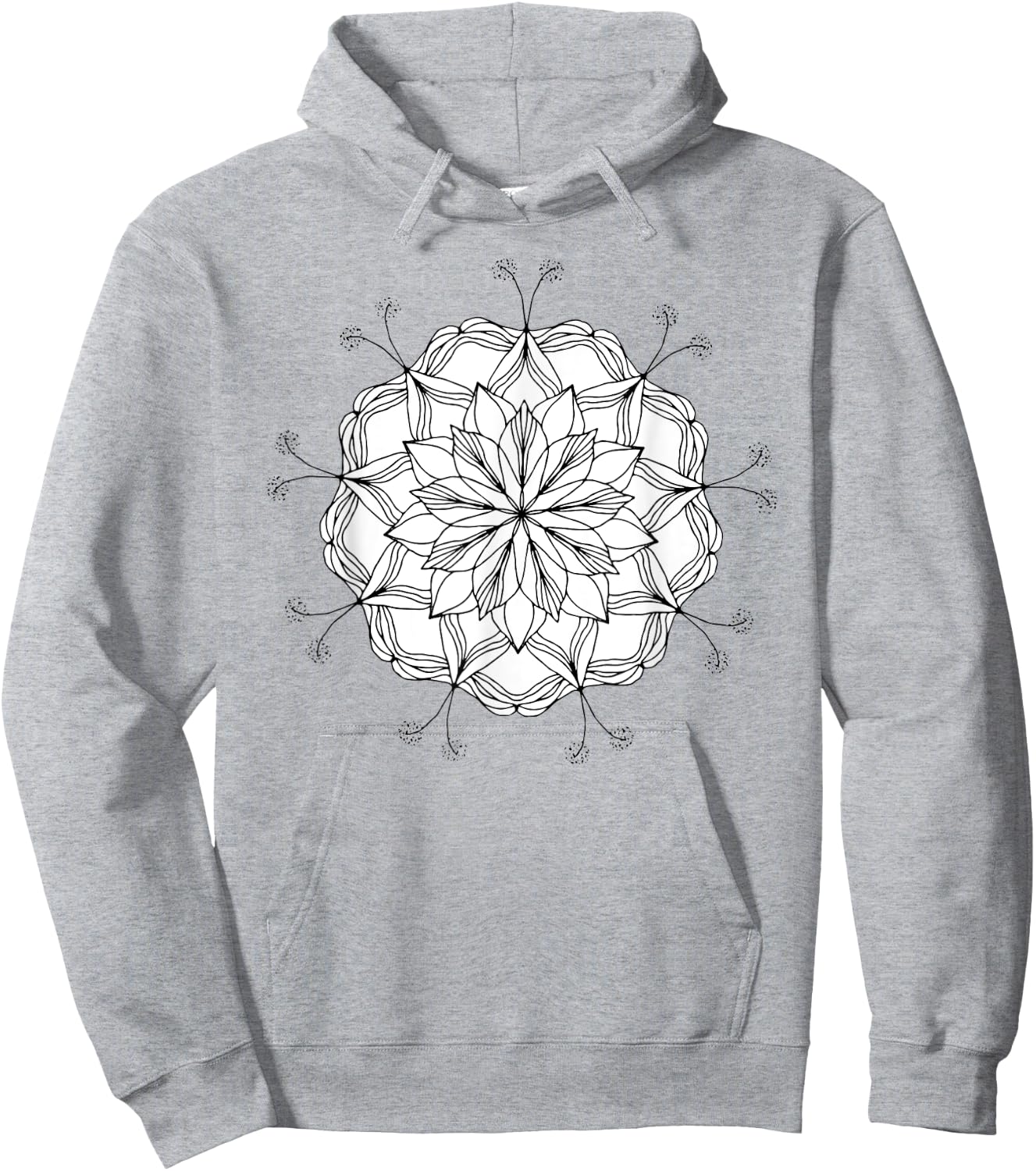 SALE! Beautiful Dandelion Mandala , perfect Gift Hoodie - Hoodie | Ash