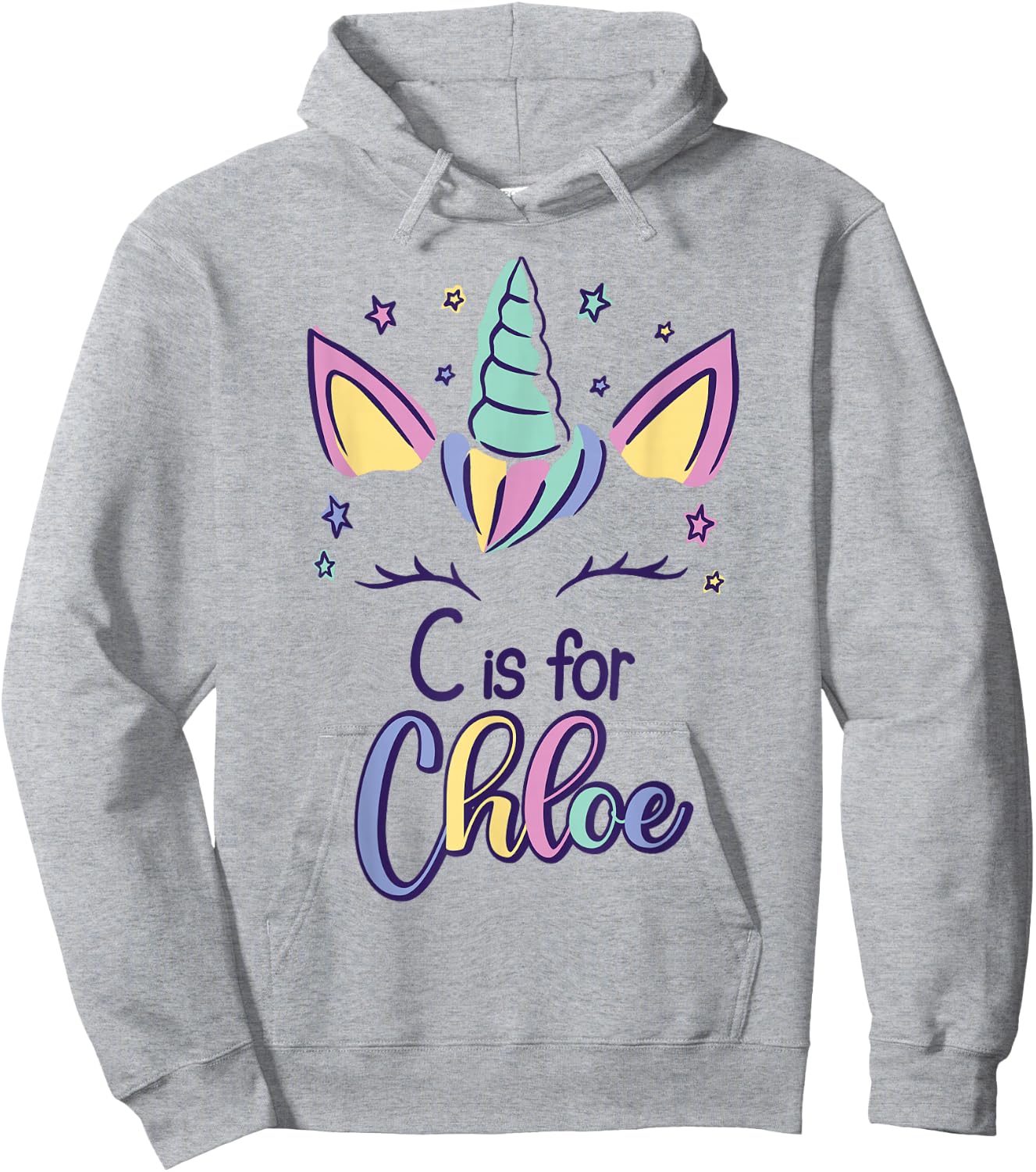 First Name Chloe Personalized C Is For Chloe Hoodie - Hoodie | Ash