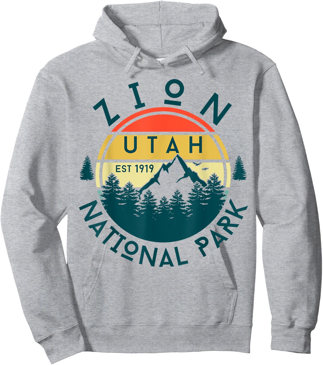 Zion National Park Hoodie - Hoodie | Ash