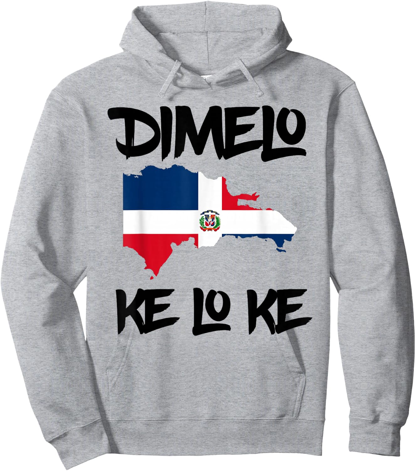 Funny Dominican Slang Shirt – Dímelo Qué Lo Qué DR Hoodie - Hoodie | Ash