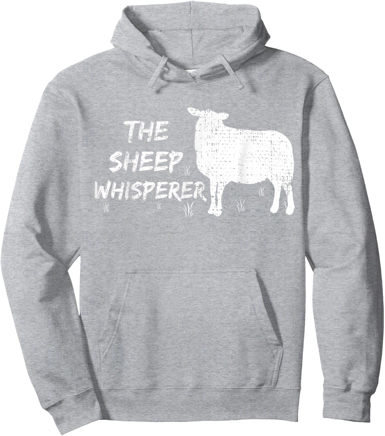 The Sheep Whisperer Farmer Gift Animal Vintage Hoodie - Hoodie | Ash