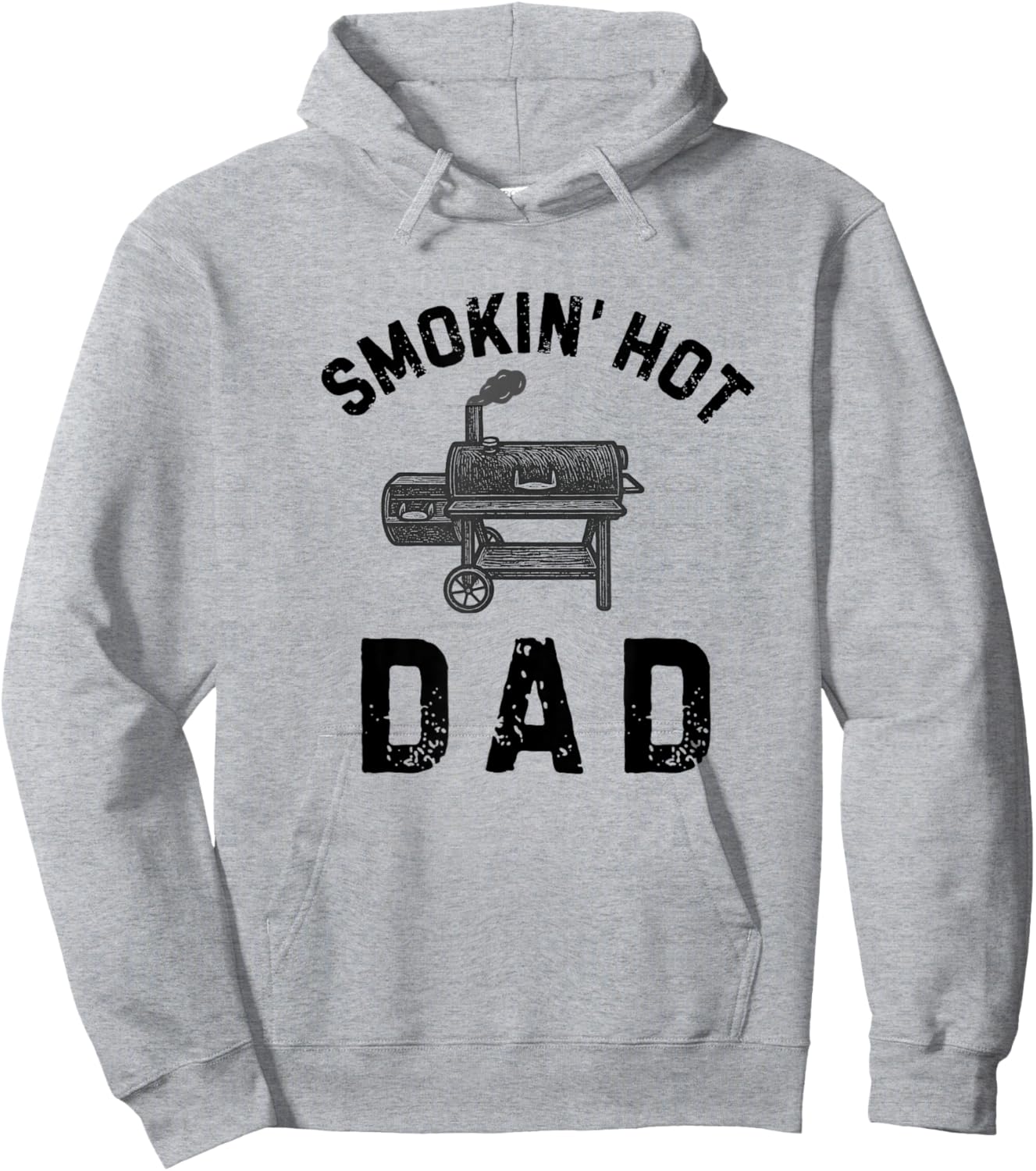 Smoking Hot Dad Father's Day Grill Master Husband Hoodie - Hoodie | Ash