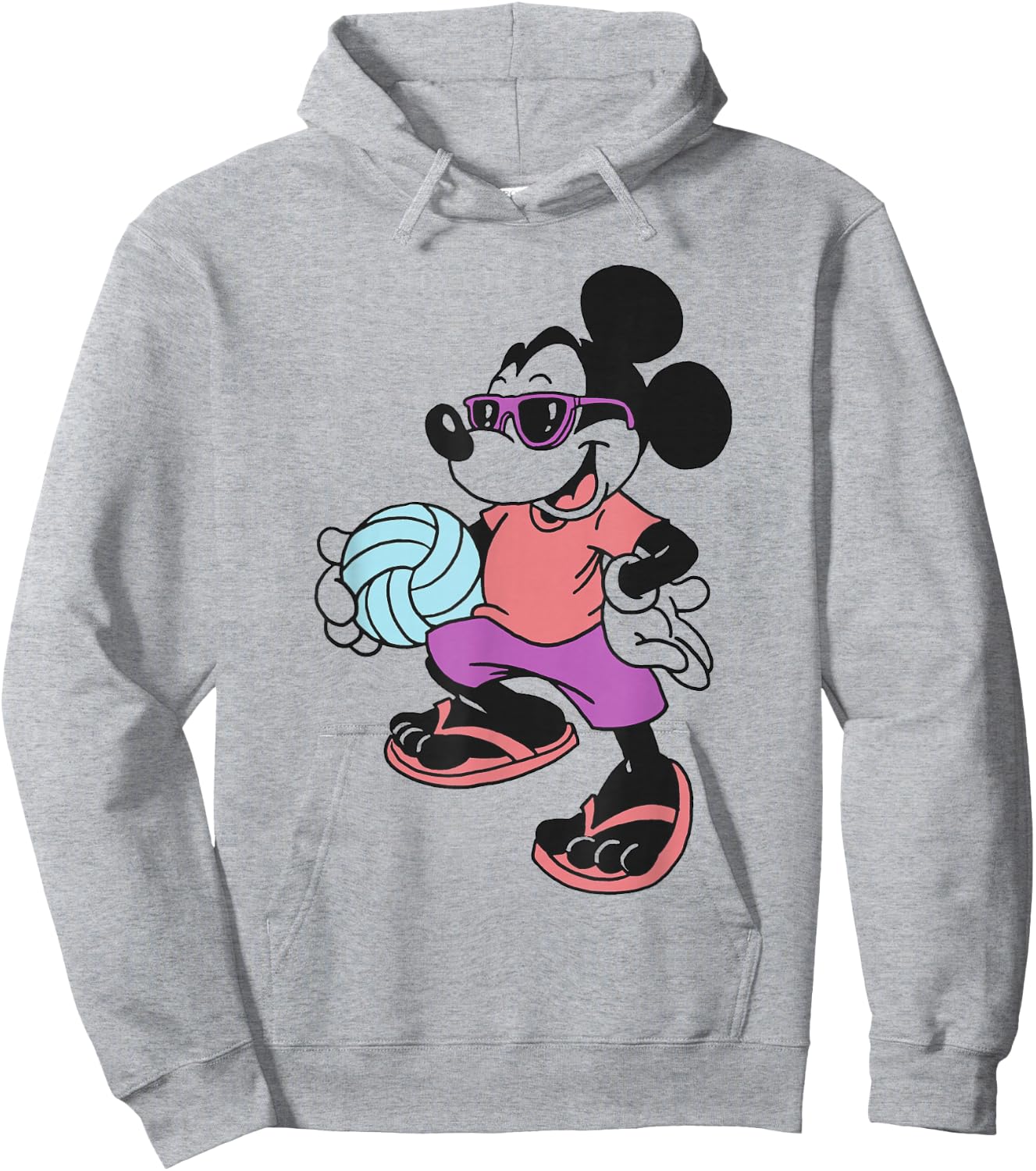Disney - Mickey Mouse Volleyball Hoodie - Hoodie | Ash