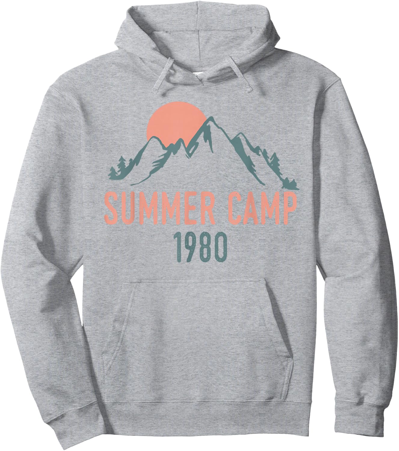 Vintage Summer Camp 1980 Hoodie - Hoodie | Ash