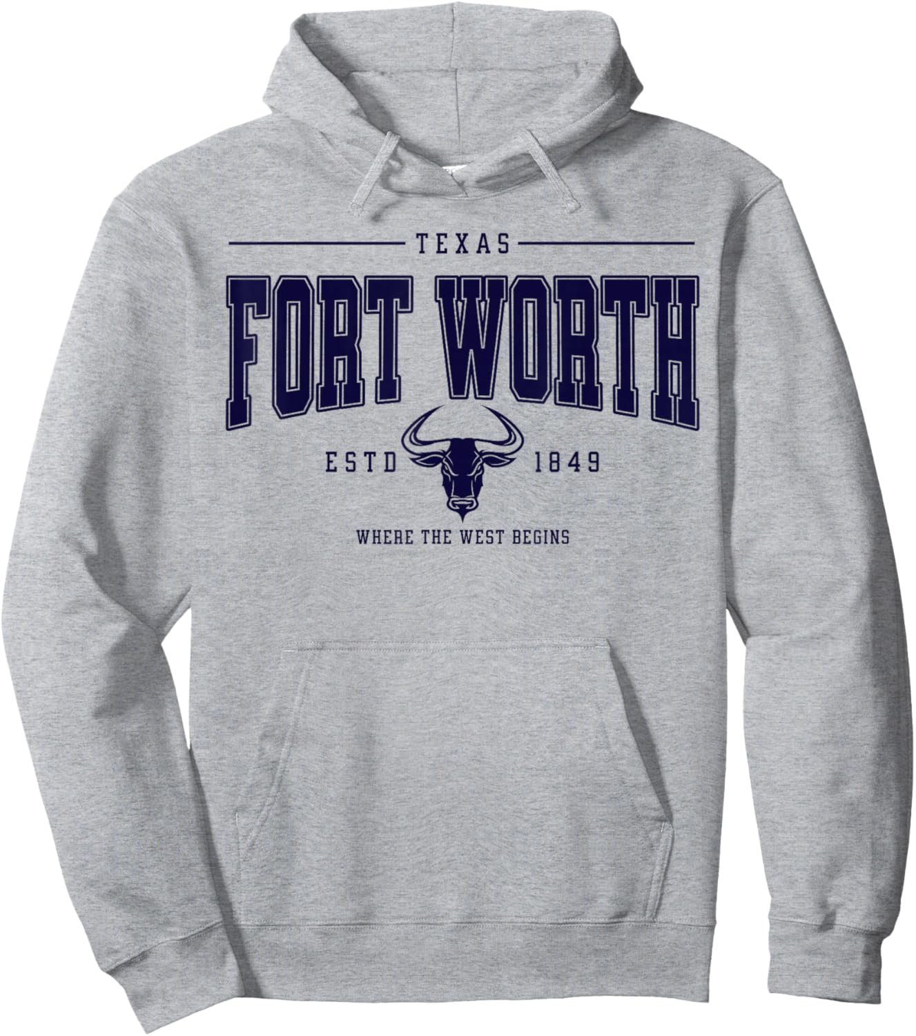 Fort Worth Stockyards Lovers Hoodie - Hoodie | Ash