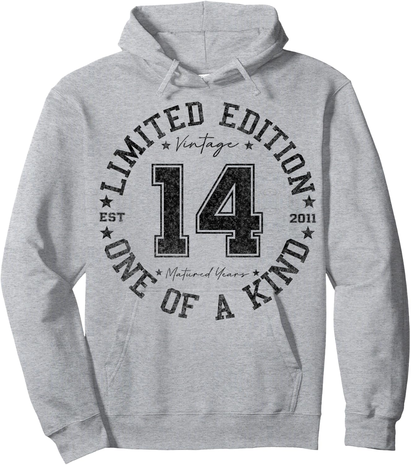 14 Year Old Gifts Vintage 2011 Limited Edition 14th Birthday Hoodie - Hoodie | Ash