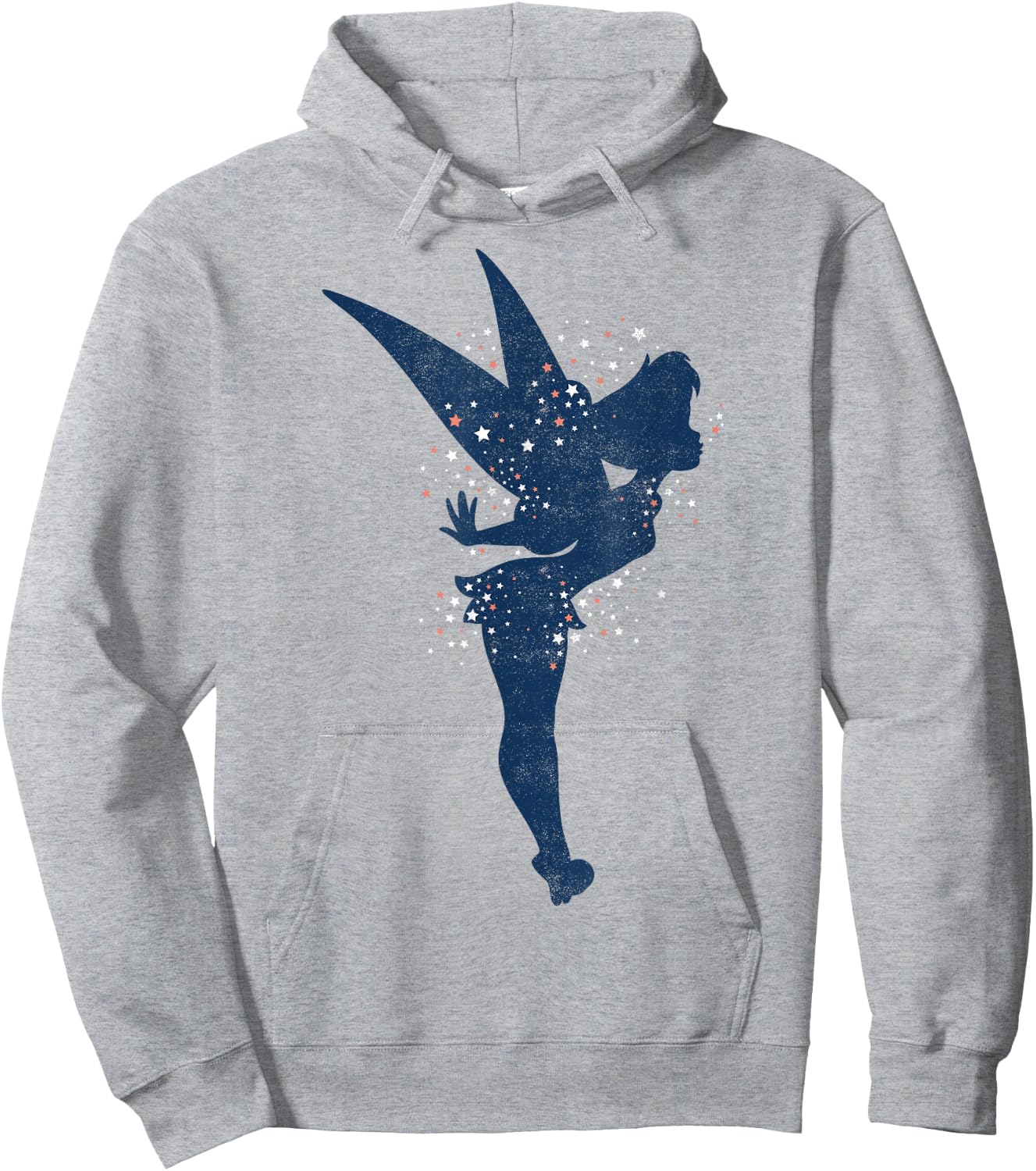 Disney Peter Pan Tinkerbell Americana Shadow Graphic Hoodie - Hoodie | Ash