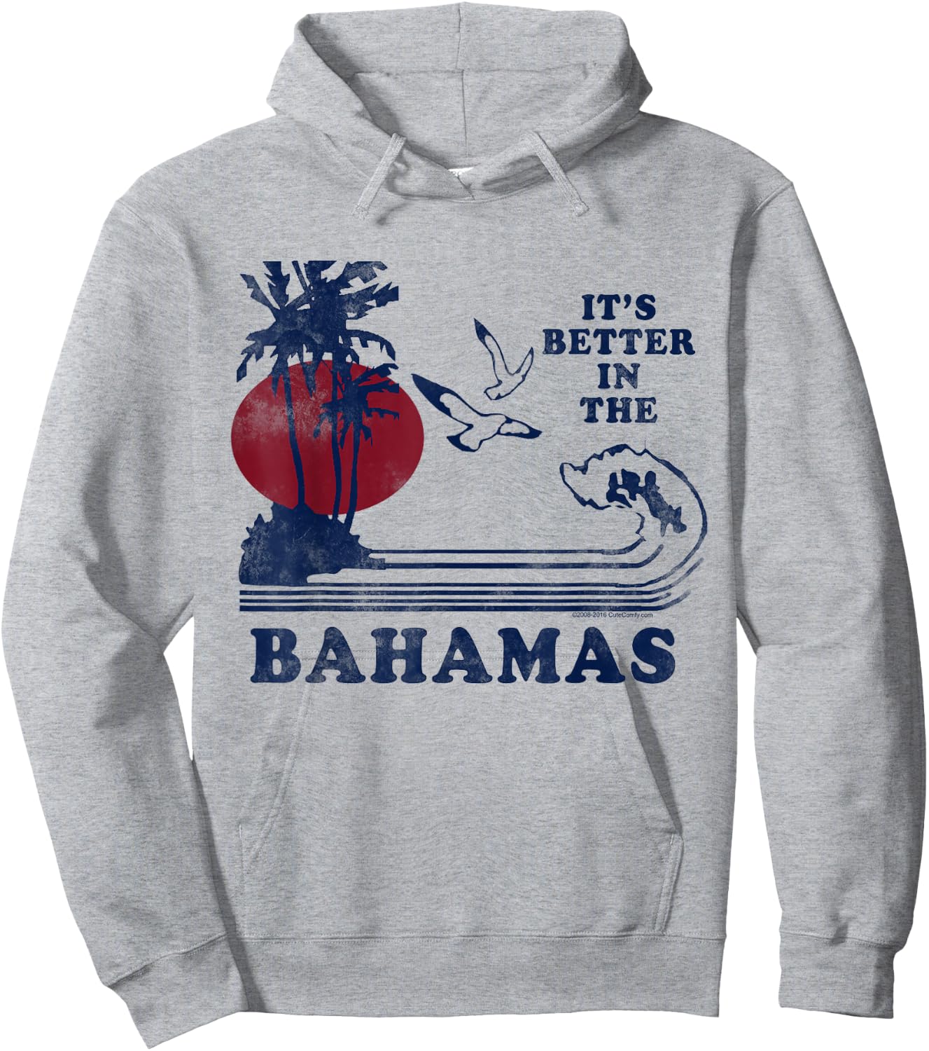 It's Better in The Bahamas Vintage 80s 70s Retro Souvenir Hoodie - Hoodie | Ash