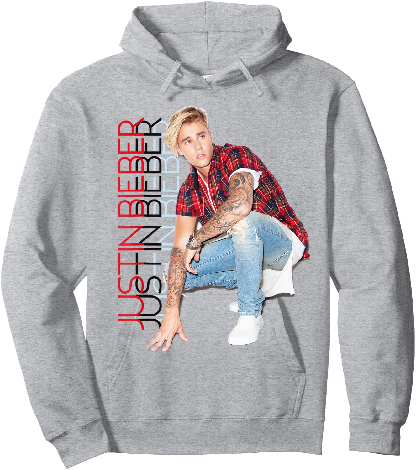 Justin Bieber Official Standing Tall Hoodie - Hoodie | Ash