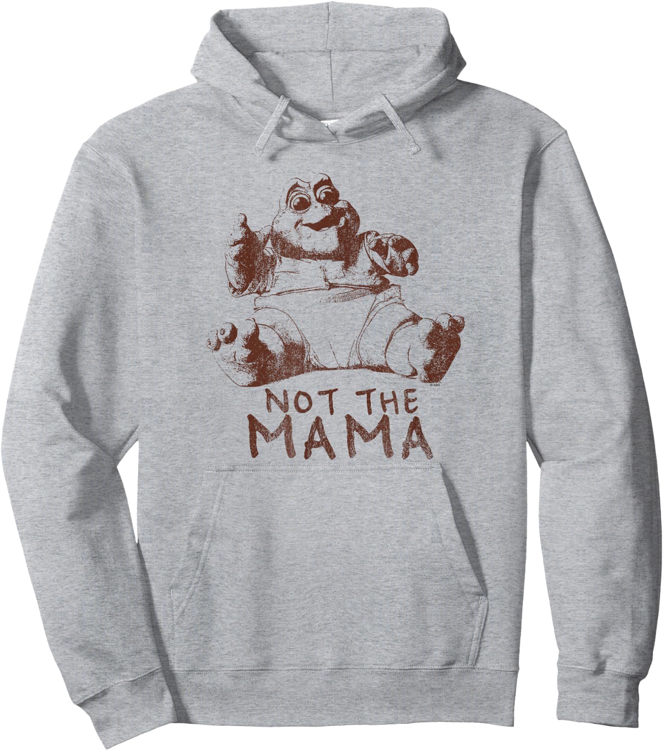 Dinosaurs Not The Mama 1 Color Hoodie - Hoodie | Ash