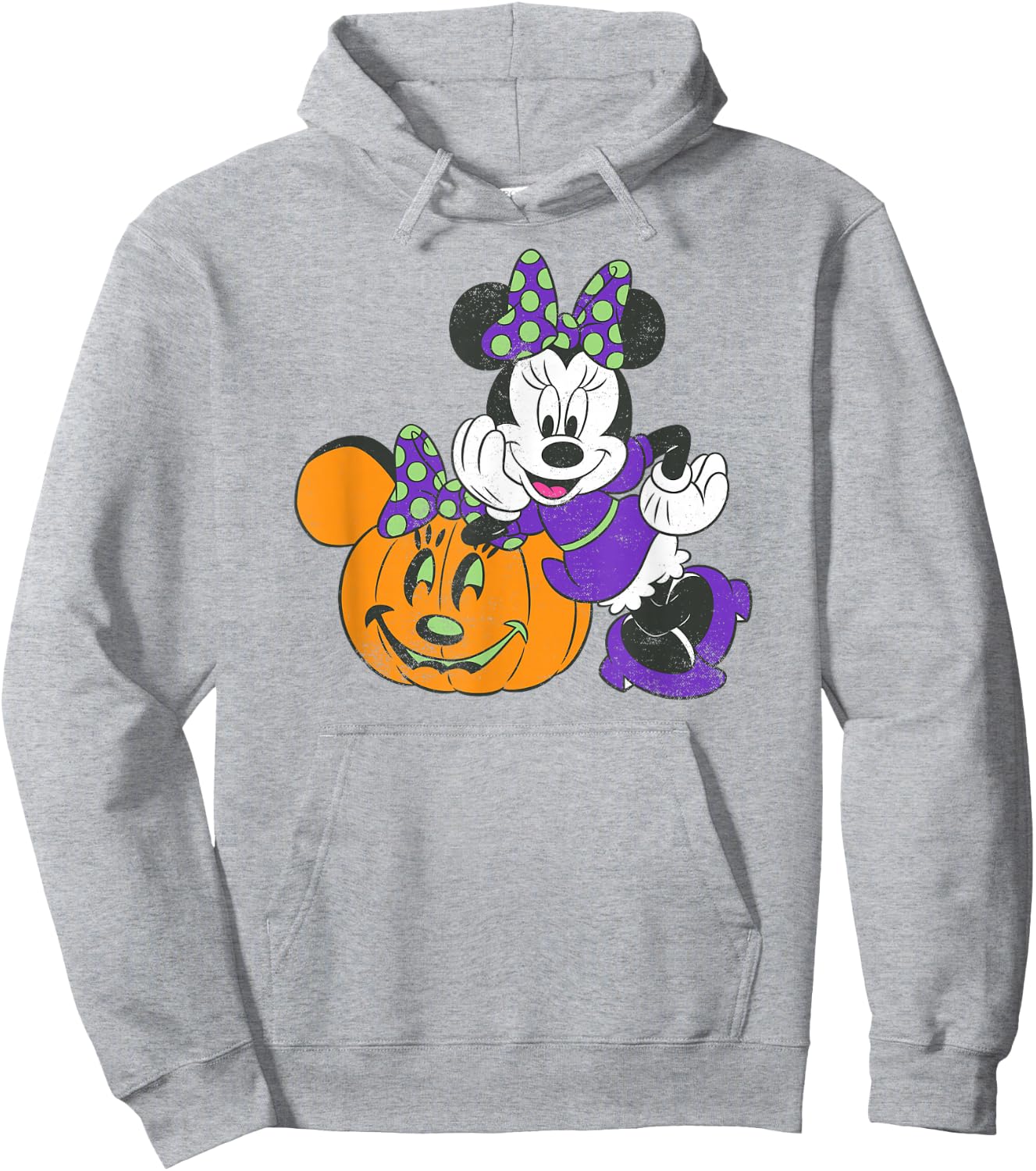 Disney Minnie Mouse Pumpkin Halloween Hoodie - Hoodie | Ash