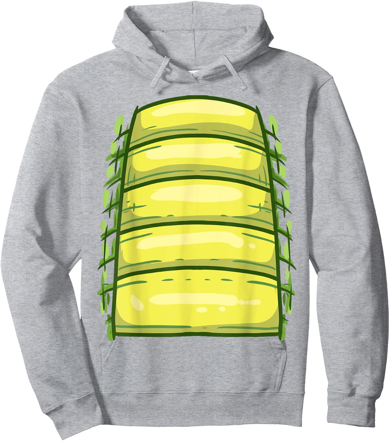 Halloween Shirt Kids FRONT Alligator Belly Crocodile Costume Hoodie - Hoodie | Ash