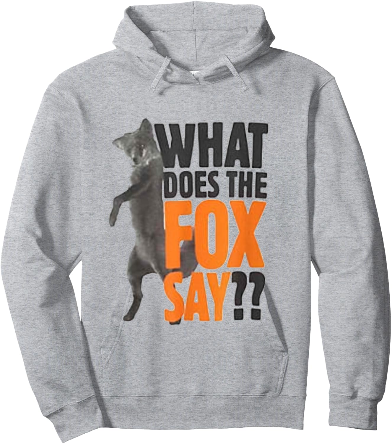 What Does the Fox Say Gift Hoodie - Hoodie | Ash