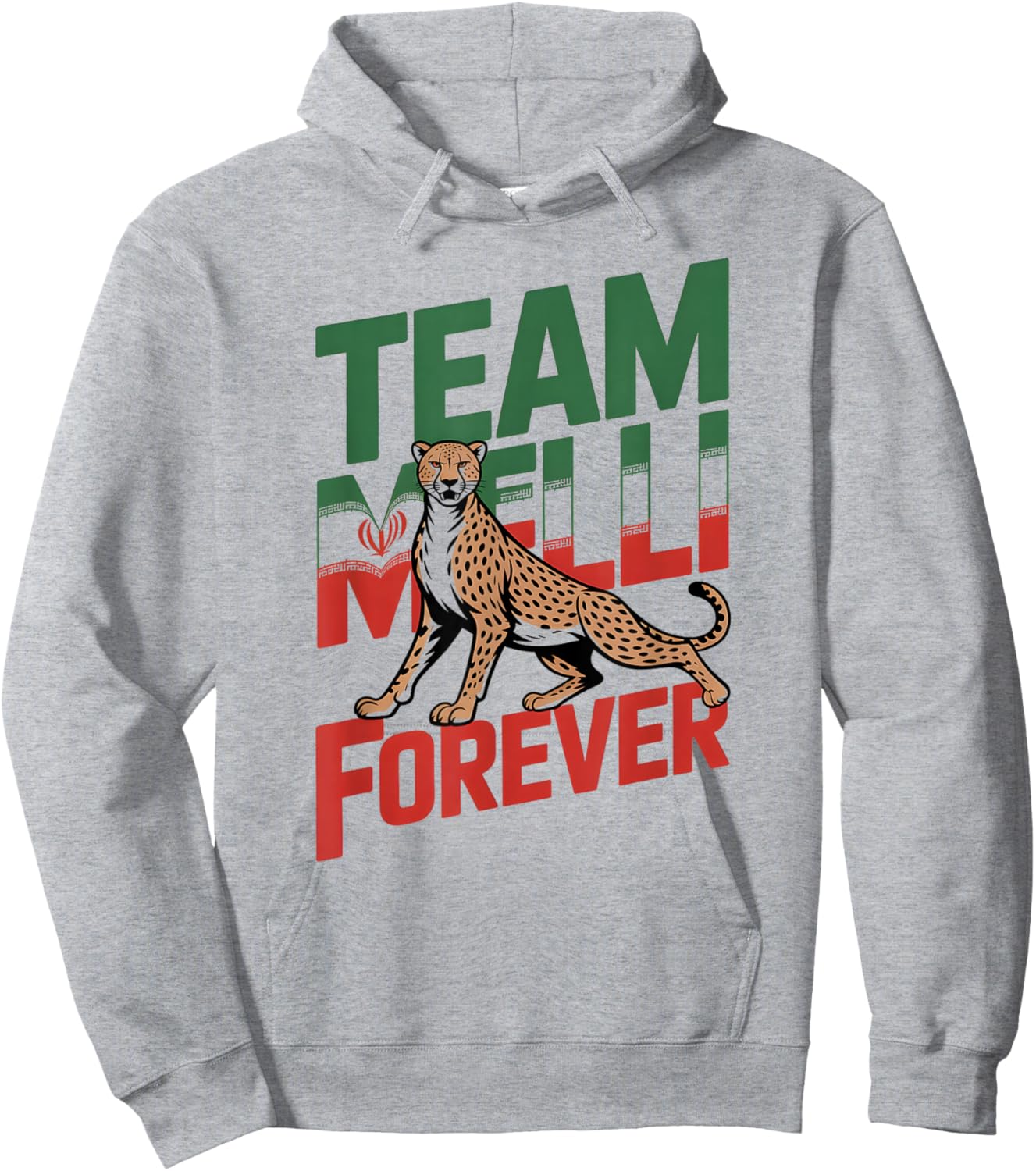 Proud Cheer Iran Team Melli Forever Favorite Country Flag Hoodie - Hoodie | Ash
