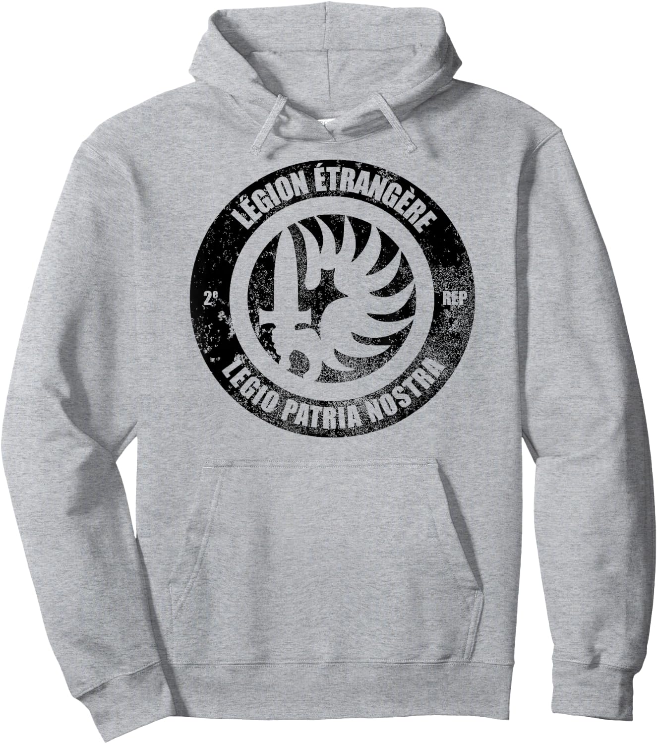 French Foreign Legion Paratrooper T shirt - 2 Rep (subdued) Hoodie - Hoodie | Ash