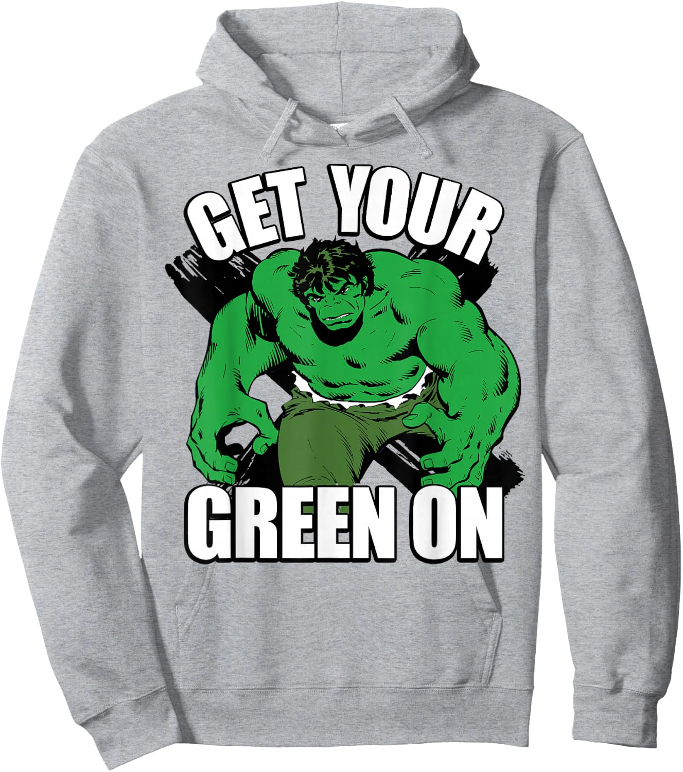 Marvel Hulk Get Your Green On St. Patty's Graphic Hoodie - Hoodie | Ash