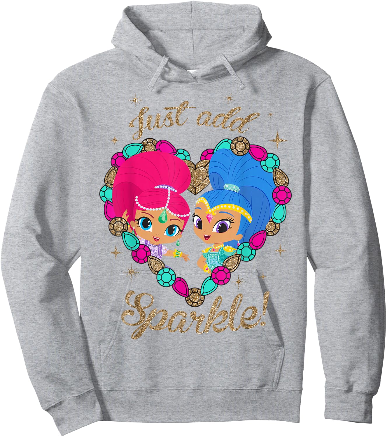 Shimmer & Shine Just Add Sparkle! Hoodie - Hoodie | Ash