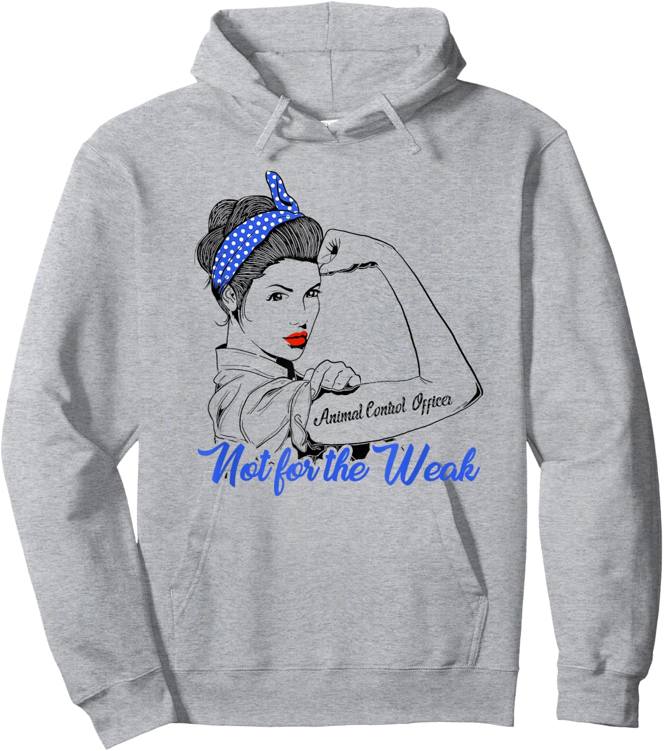 Animal Control Officer Woman Man Gift Strong Woman Tea Hoodie - Hoodie | Ash