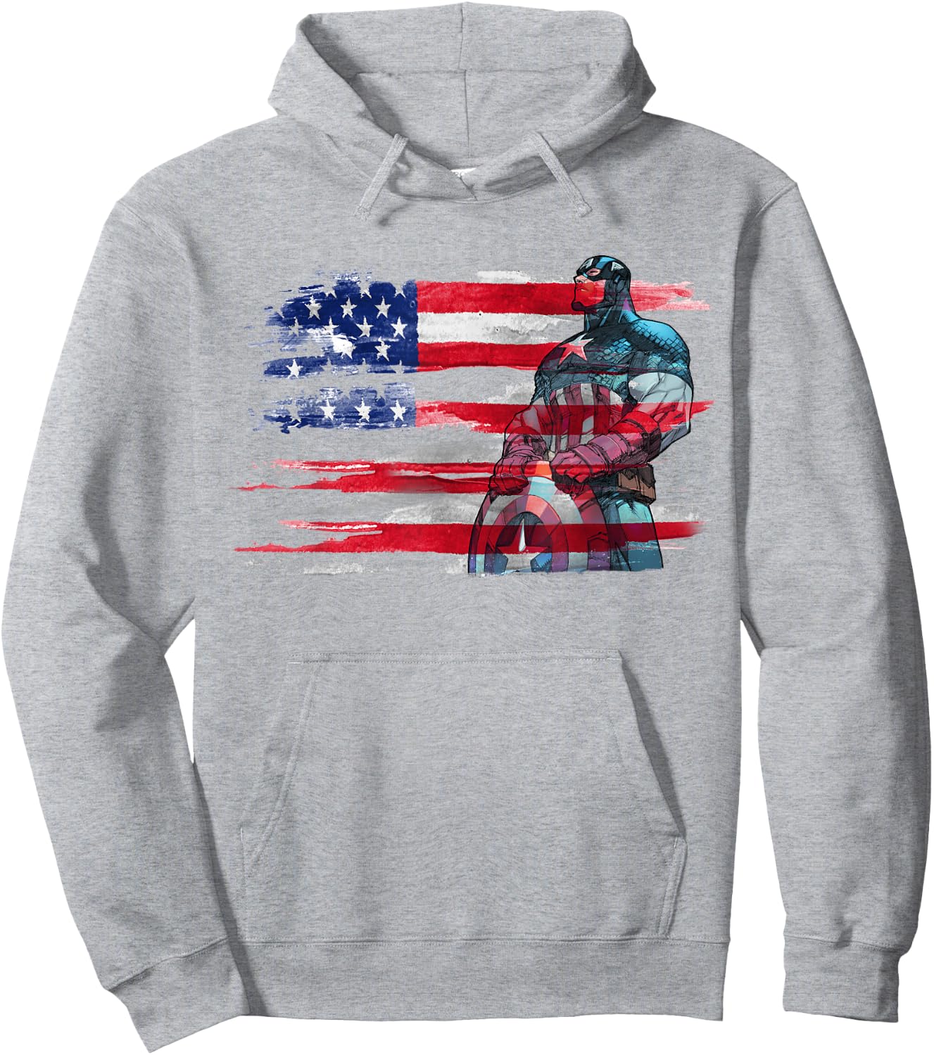 Marvel Captain America Stand to Honor RedWhiteBlue Hoodie - Hoodie | Ash