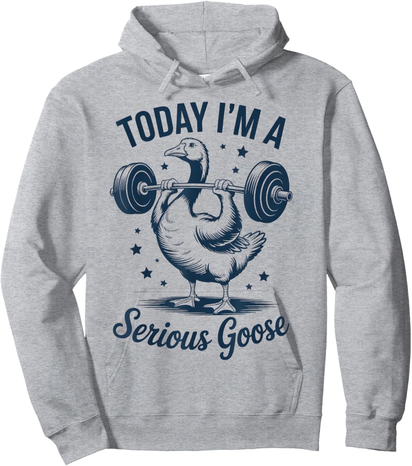 Today I'm a Serious Goose Funny Weight Lifting Gym Workout Hoodie - Hoodie | Ash