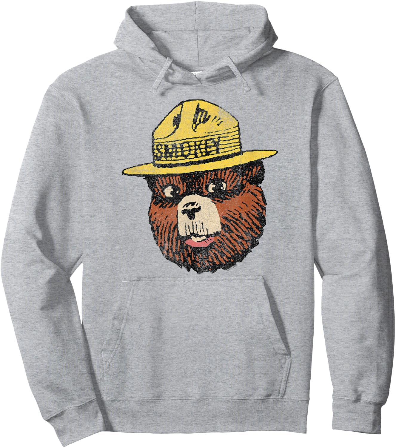 Smokey Bear Vintage Smokey Head Hoodie - Hoodie | Ash