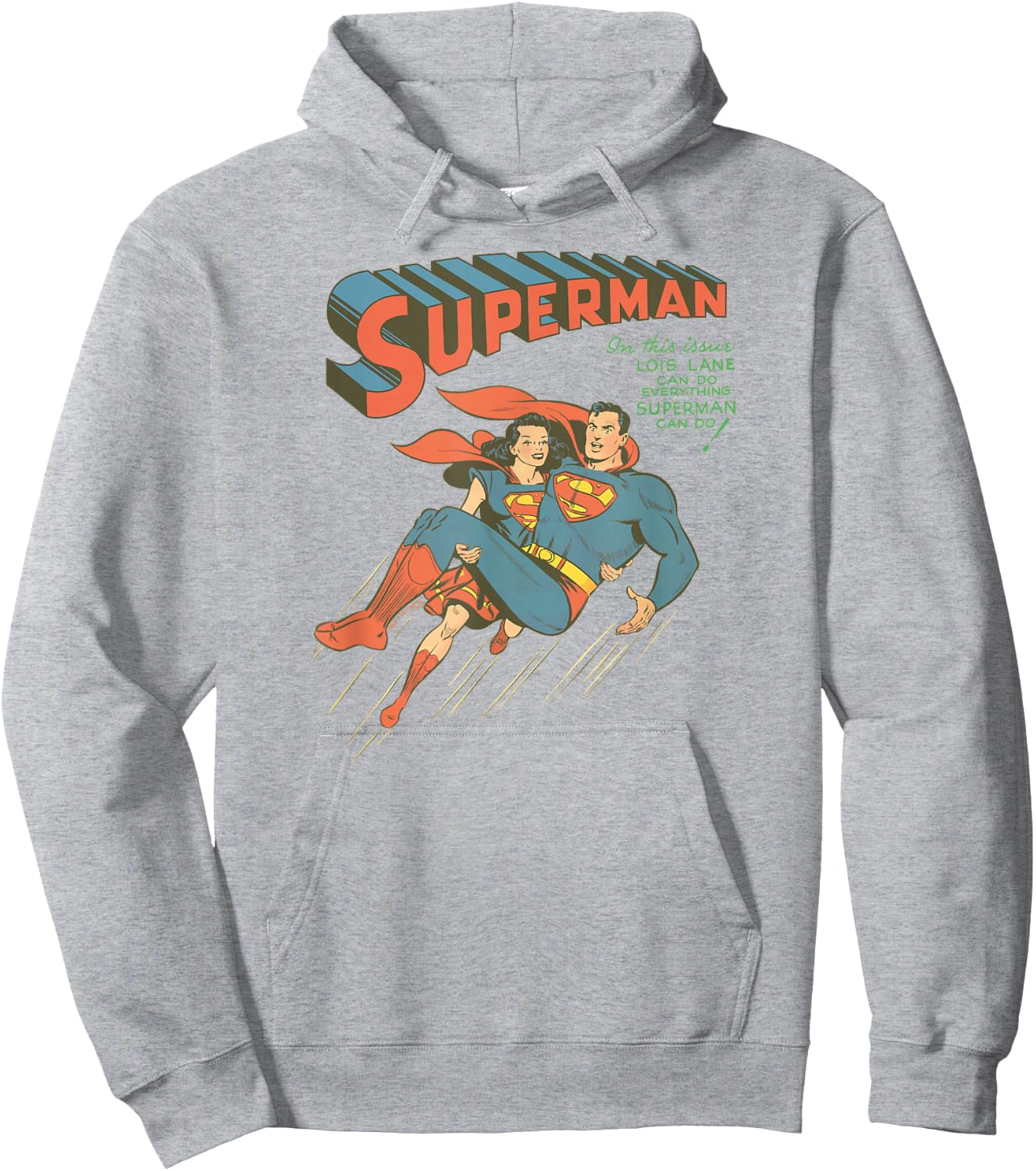 Superman #57 Cover T Shirt Hoodie - Hoodie | Ash