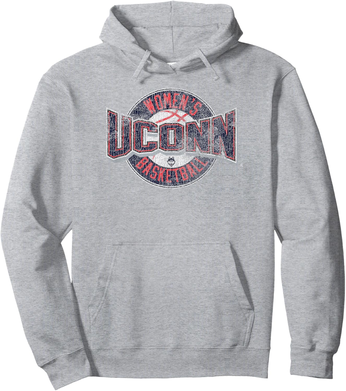 Connecticut Huskies Women's Basketball Distressed Gray Hoodie - Hoodie | Ash