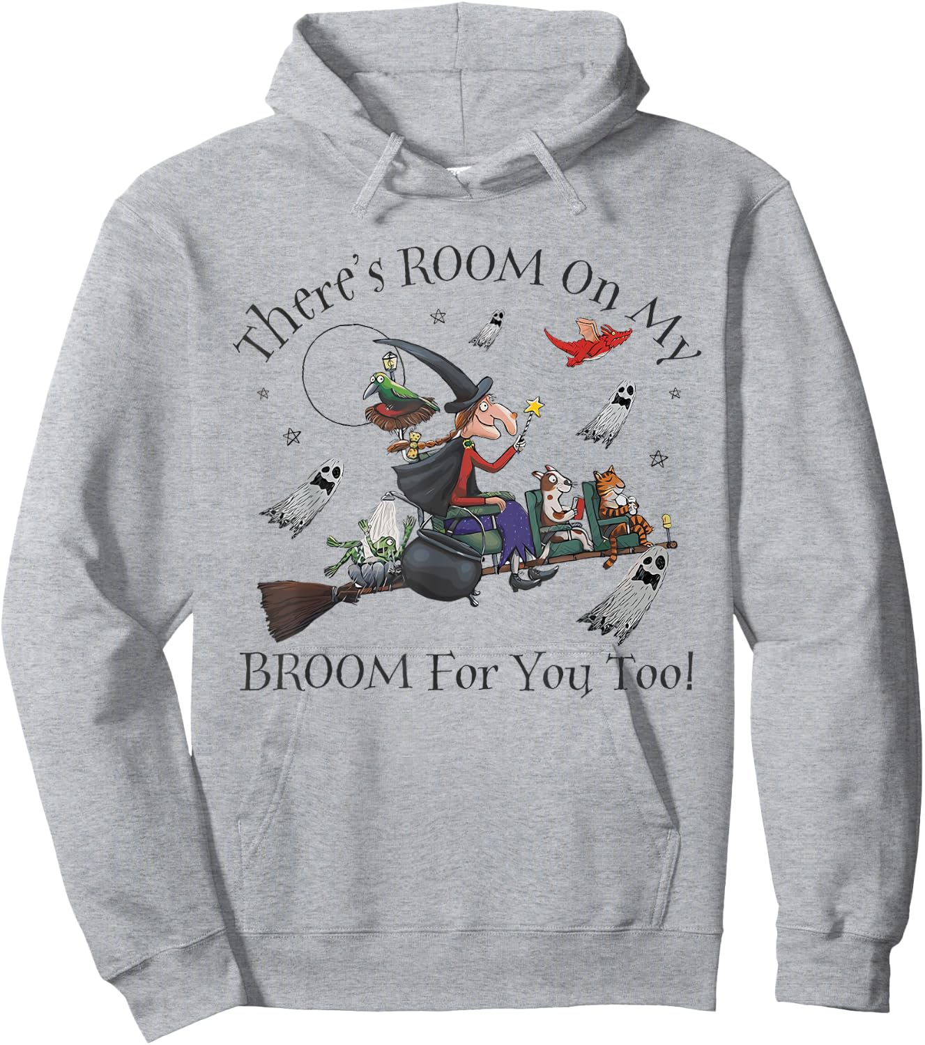 Halloween There's Room On My Broom For You Too Teacher Hoodie - Hoodie | Ash