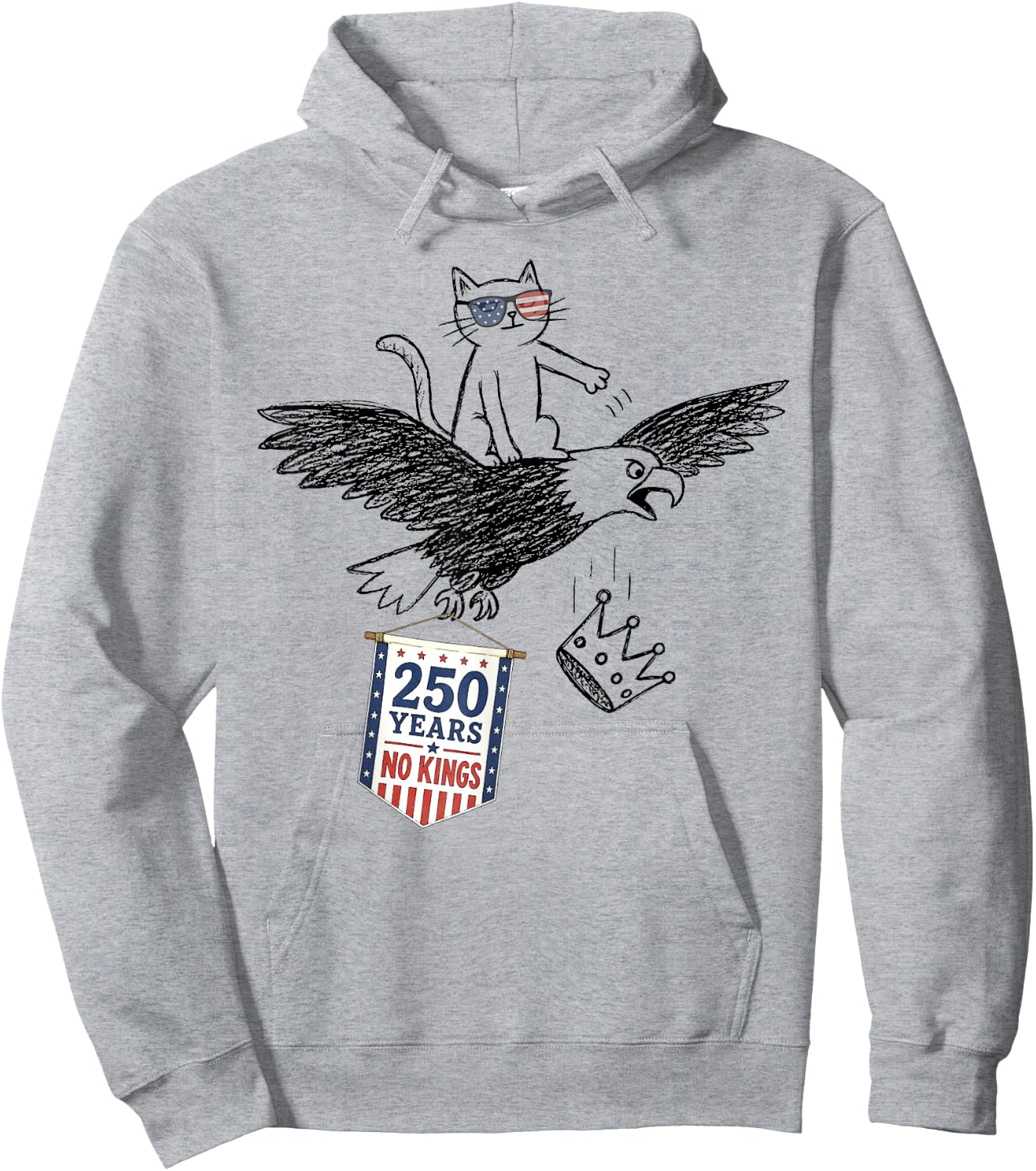 T-Shirt Hoodie - Hoodie | Ash