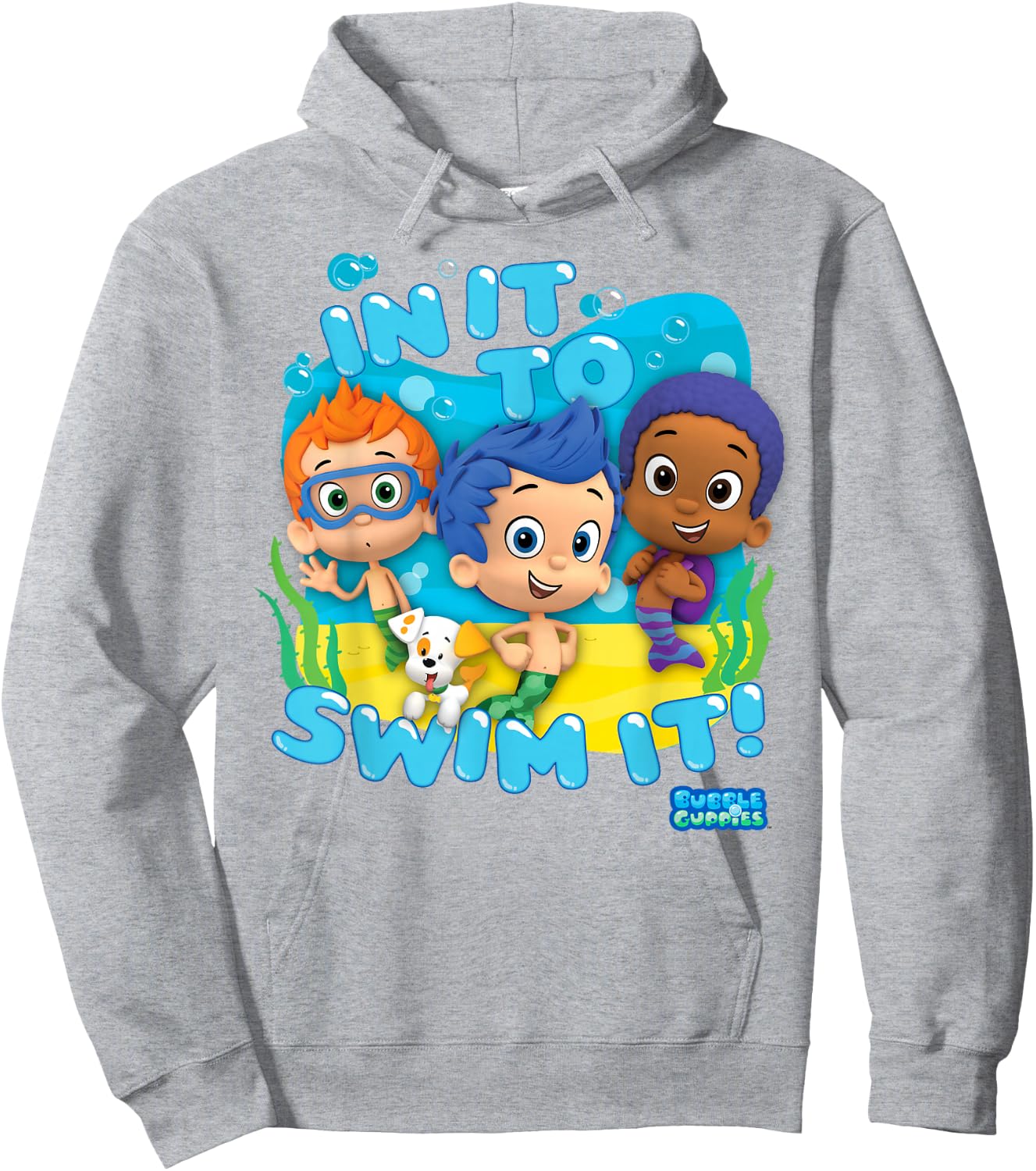 Bubble Guppies in It to Swim It Graphic Hoodie - Hoodie | Ash