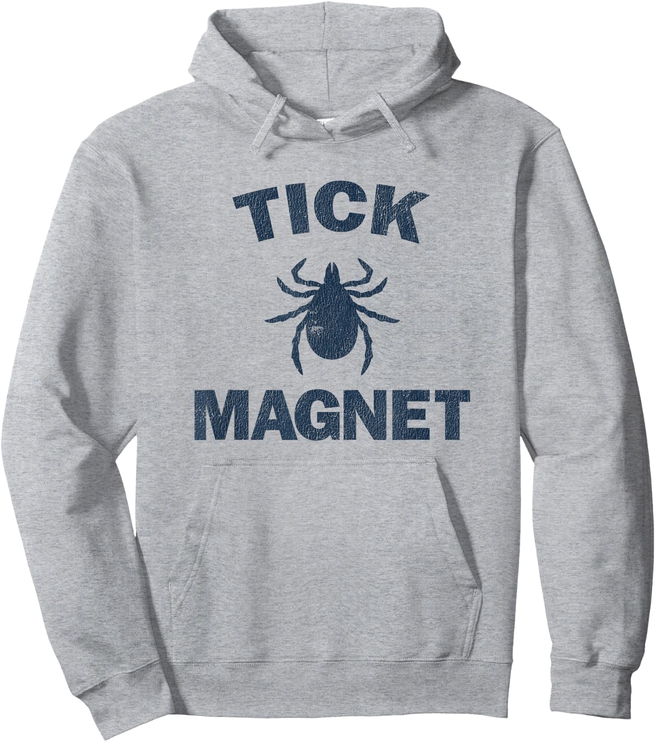 Tick Magnet Funny Camping and Hiking Bug Shirt Hoodie - Hoodie | Ash
