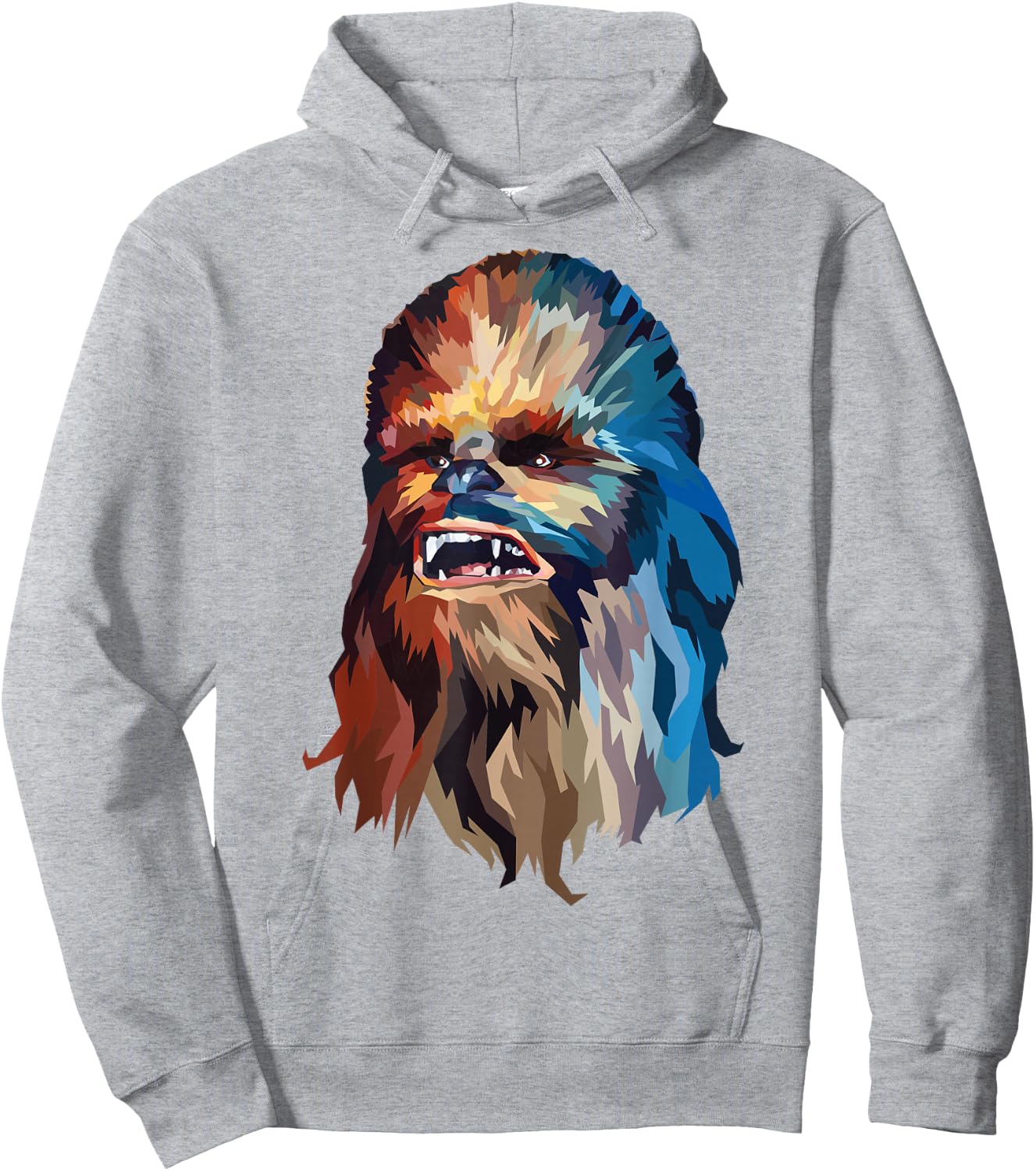 Star Wars Chewbacca Awesome Geometric Style Chewie Portrait Hoodie - Hoodie | Ash