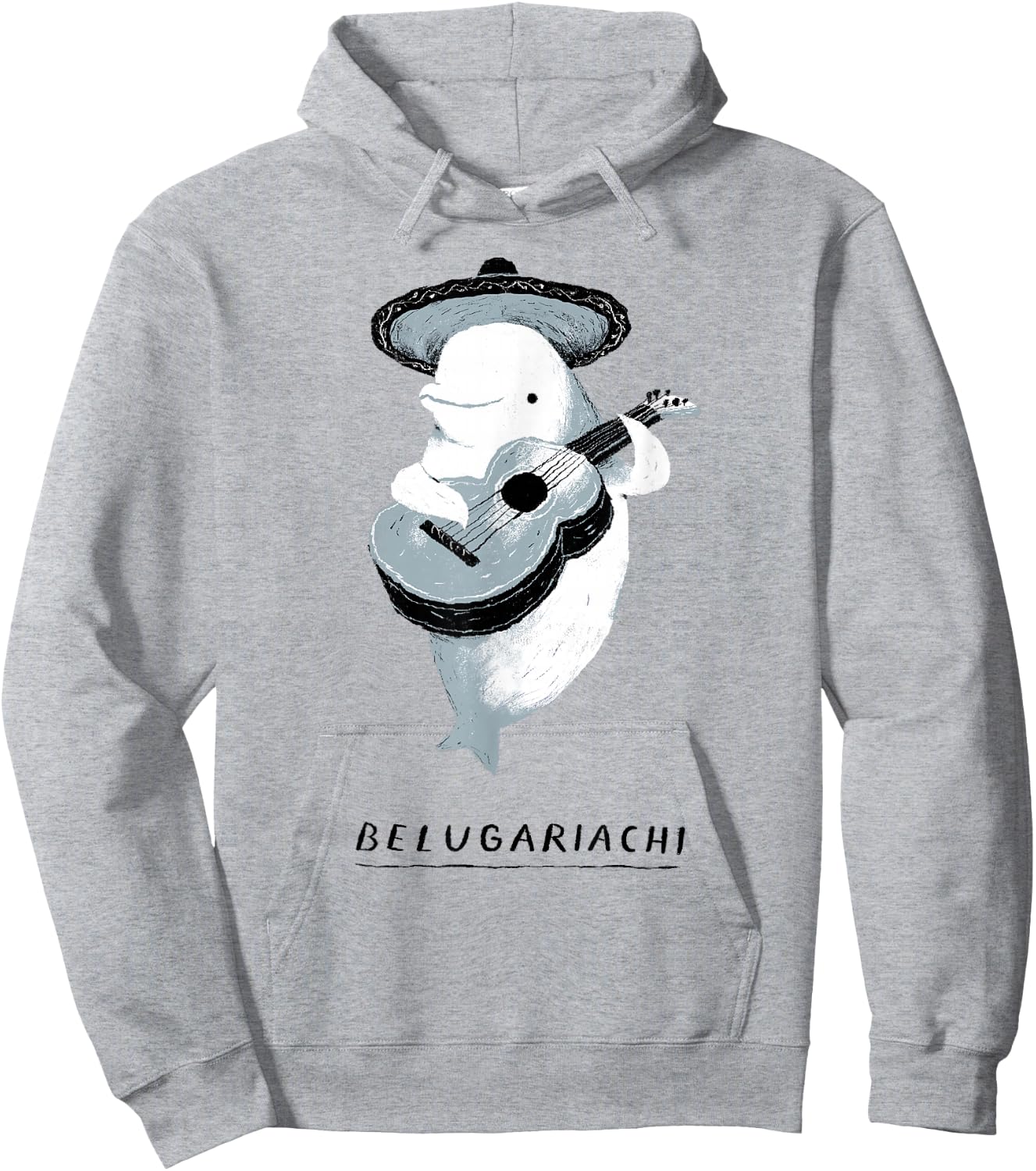 belugariachi, Beluga Whale , Beluga Mariachi Hoodie - Hoodie | Ash