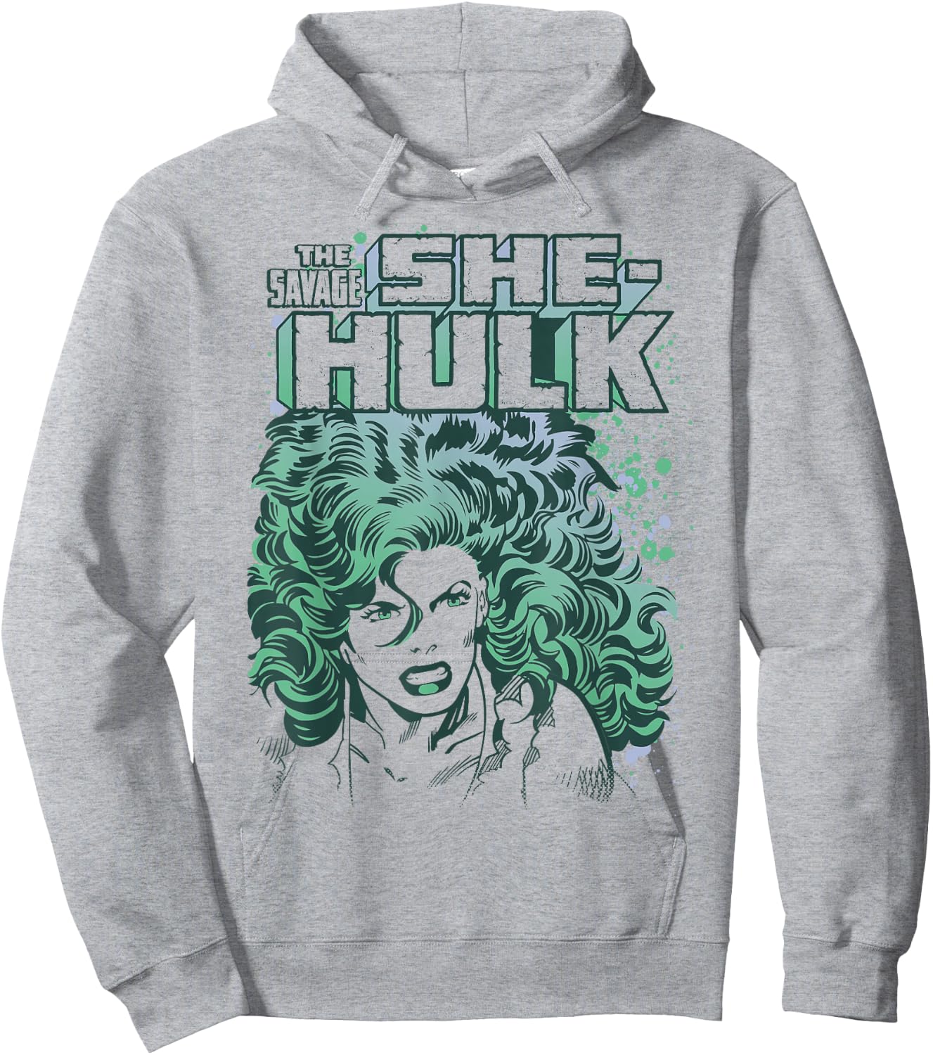 Marvel The Savage She-Hulk Colorful Retro Portrait Hoodie - Hoodie | Ash